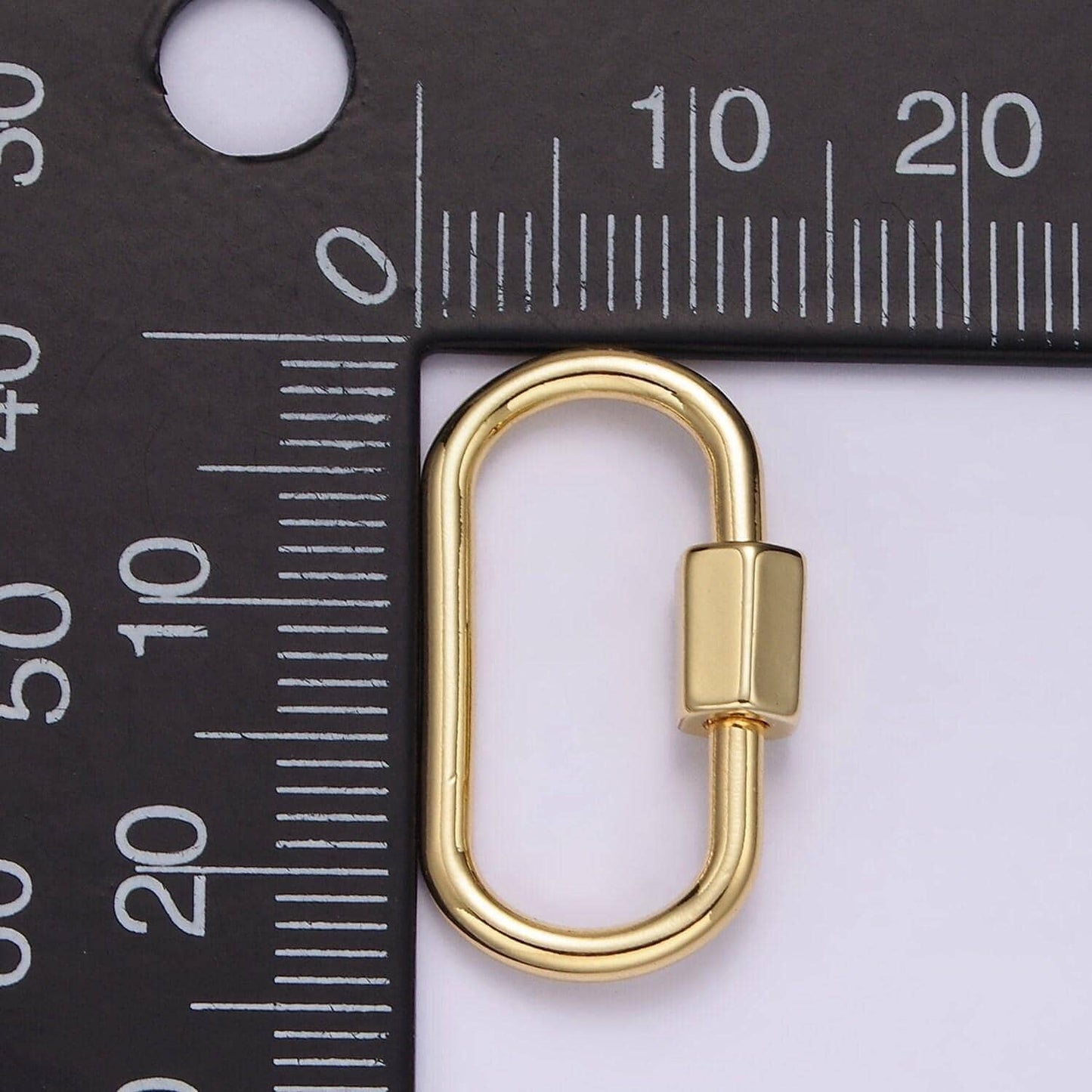 1pc carabiner screw clasp, screw clasp oval , interlocking oval clasp, oval shaped clasps, gold, silver for bracelet necklace z623