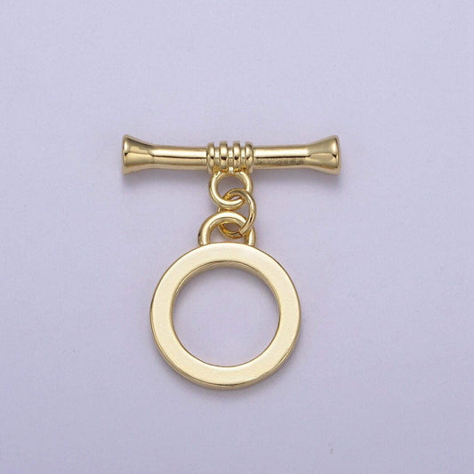 Classics toggle, high quality gold toggle clasp, t bar fasteners for necklace, fancy bracelet closures, designer's toggles l-673