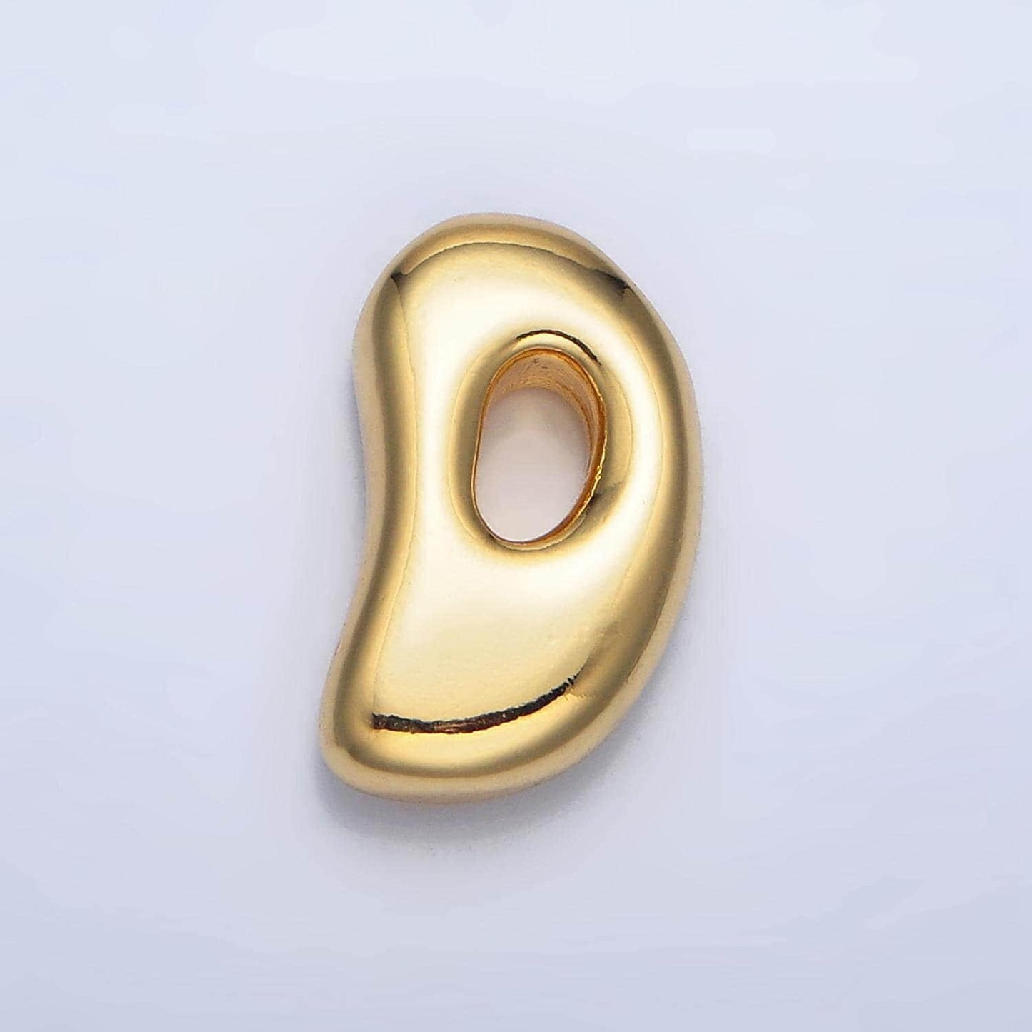 Gold alphabet charm retro balloon initial letter charm necklace bubble font style trend fashion jewelry necklace for women diy supply