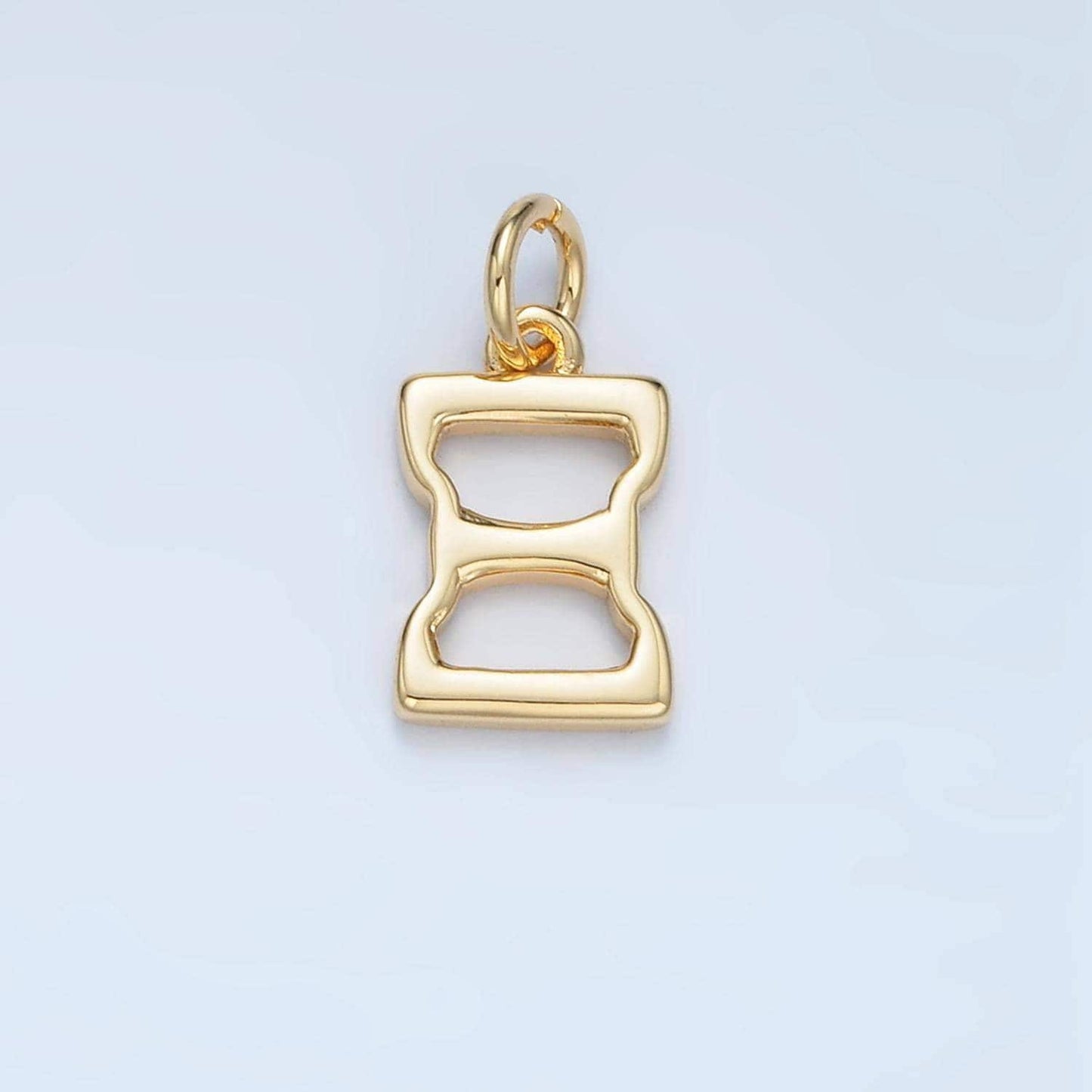 Dainty 18k gold filled greek alphabet personalized charm in gold & silver | a1271