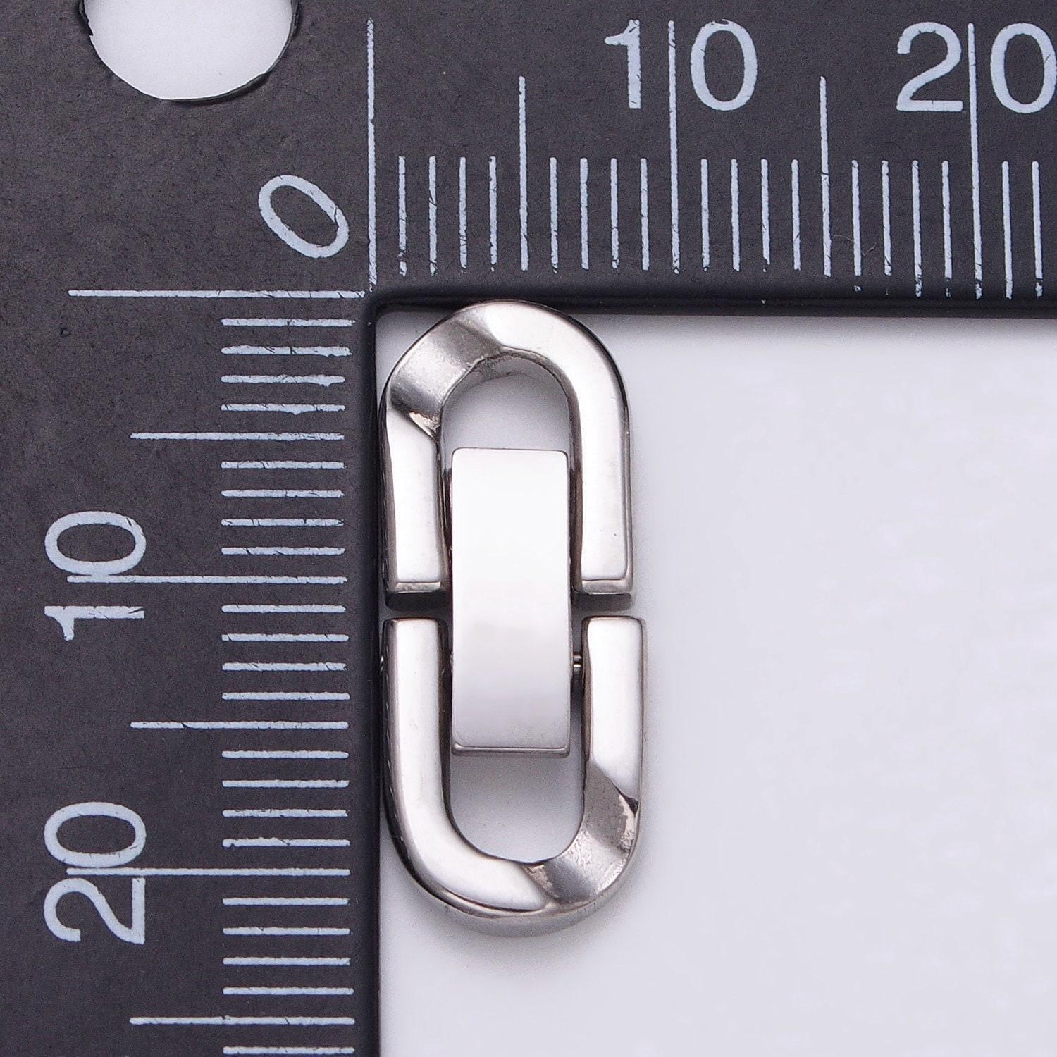 Stainless steel fold over clasps extender clasp closure gold end caps for bracelet jewelry component handmade supply z318 z319
