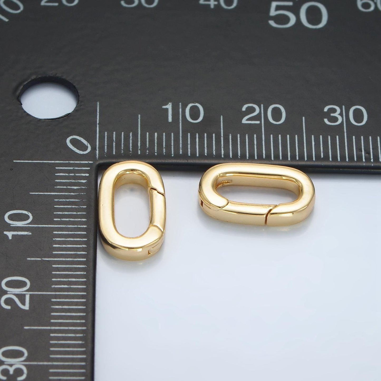 24k gold filled oval carabiner clasp, carabiner lock connector, spring push gate for diy jewelry clasp finding necklace bracelet z968