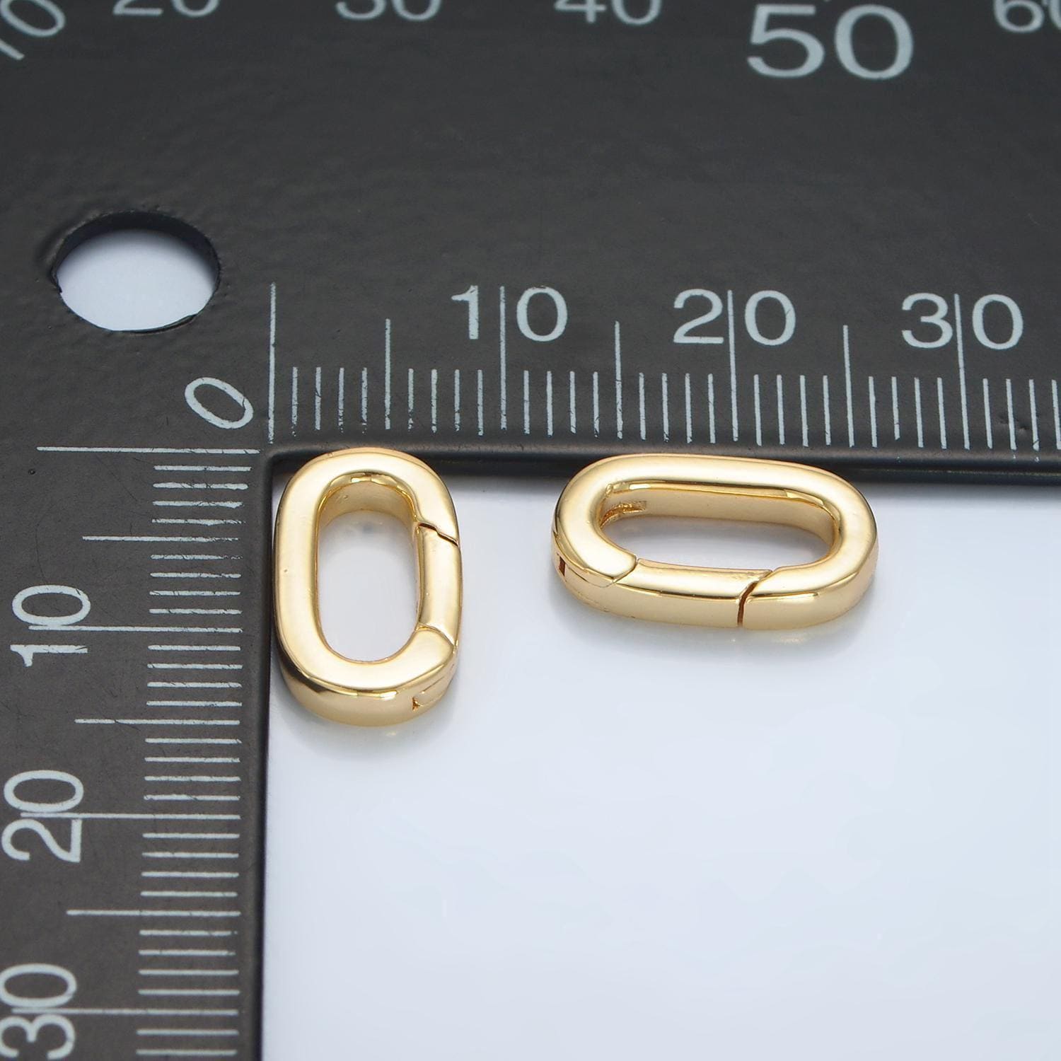 24k gold filled oval carabiner clasp, carabiner lock connector, spring push gate for diy jewelry clasp finding necklace bracelet z968