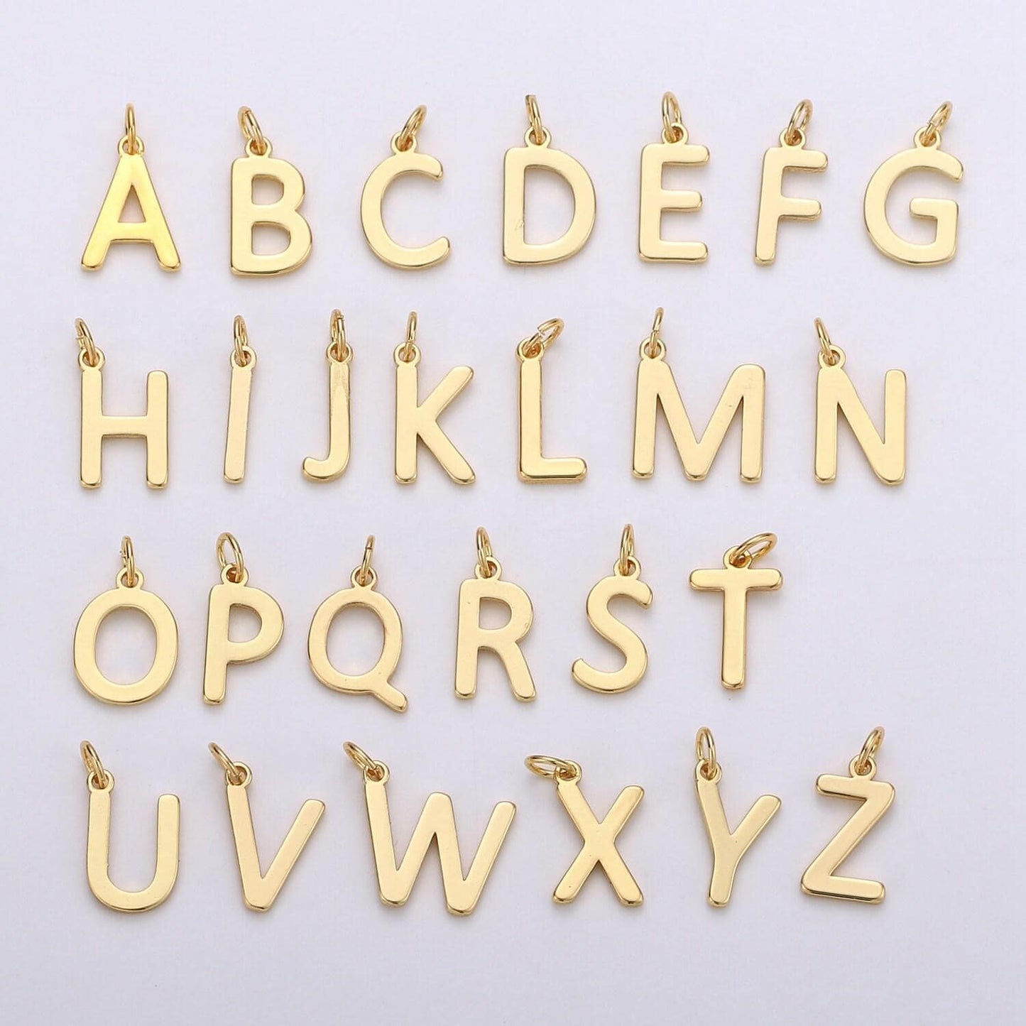 14k gold filled personalized initial charm initial pendant, letter charm minimalist alphabet letter charm, monogram charm add on charm small