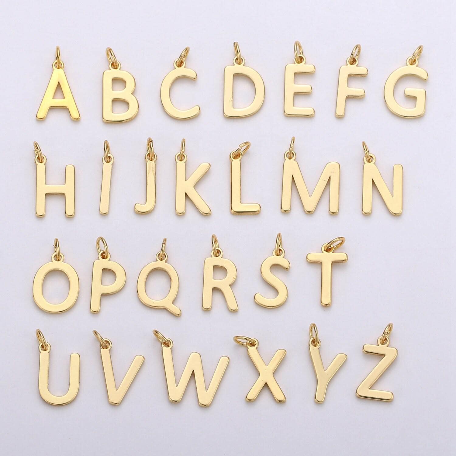 14k gold filled personalized initial charm initial pendant, letter charm minimalist alphabet letter charm, monogram charm add on charm small