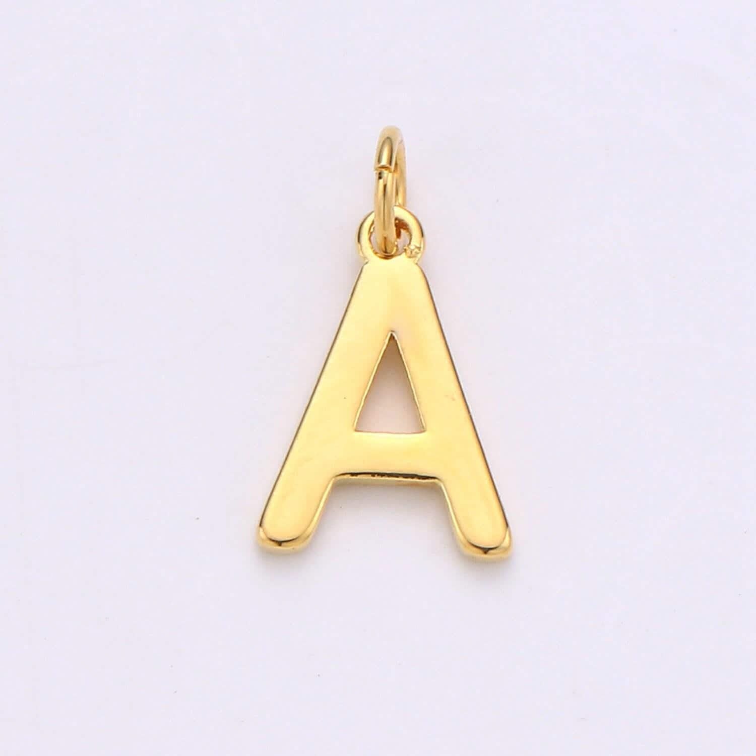 14k gold filled personalized initial charm initial pendant, letter charm minimalist alphabet letter charm, monogram charm add on charm small
