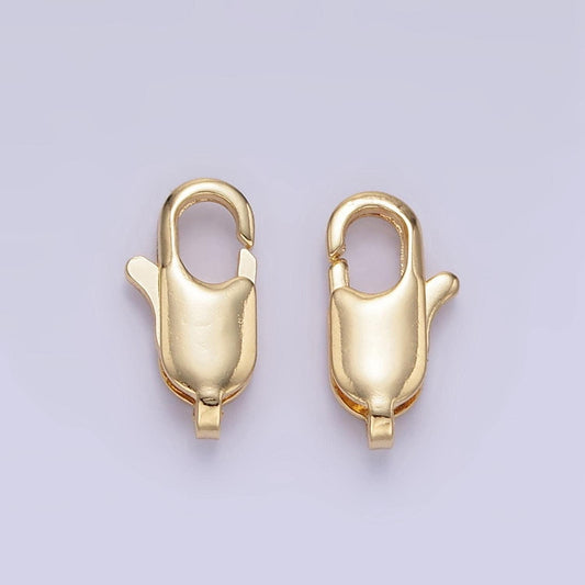 24k gold filled lobster clasps closure for bracelet necklace jewelry supply in gold z871