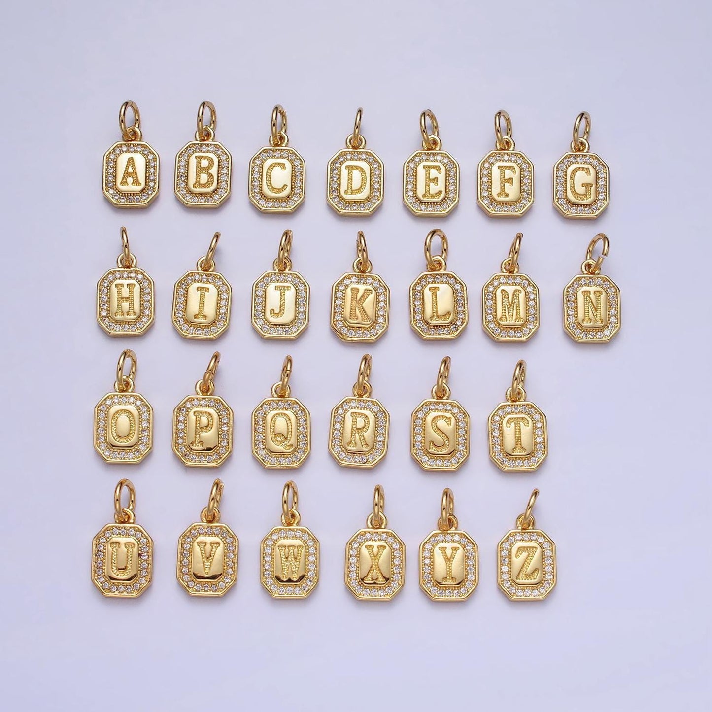 New initial name charm gold tag alphabet charm, shell pearl letter pendant personalized jewelry add on charm stainless steel tarnish free