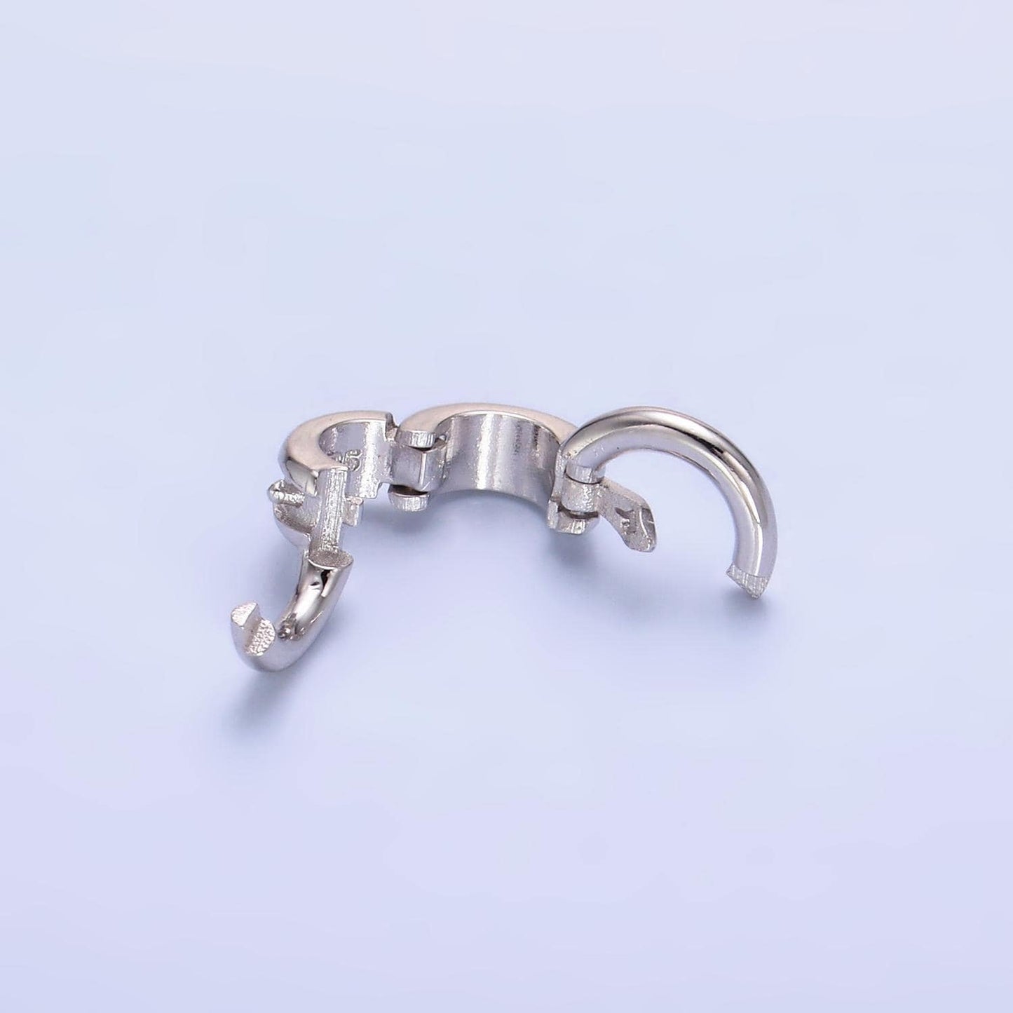 S925 sterling silver round pull gate clasps for jewelry making supplies charm holder necklace component sl-540