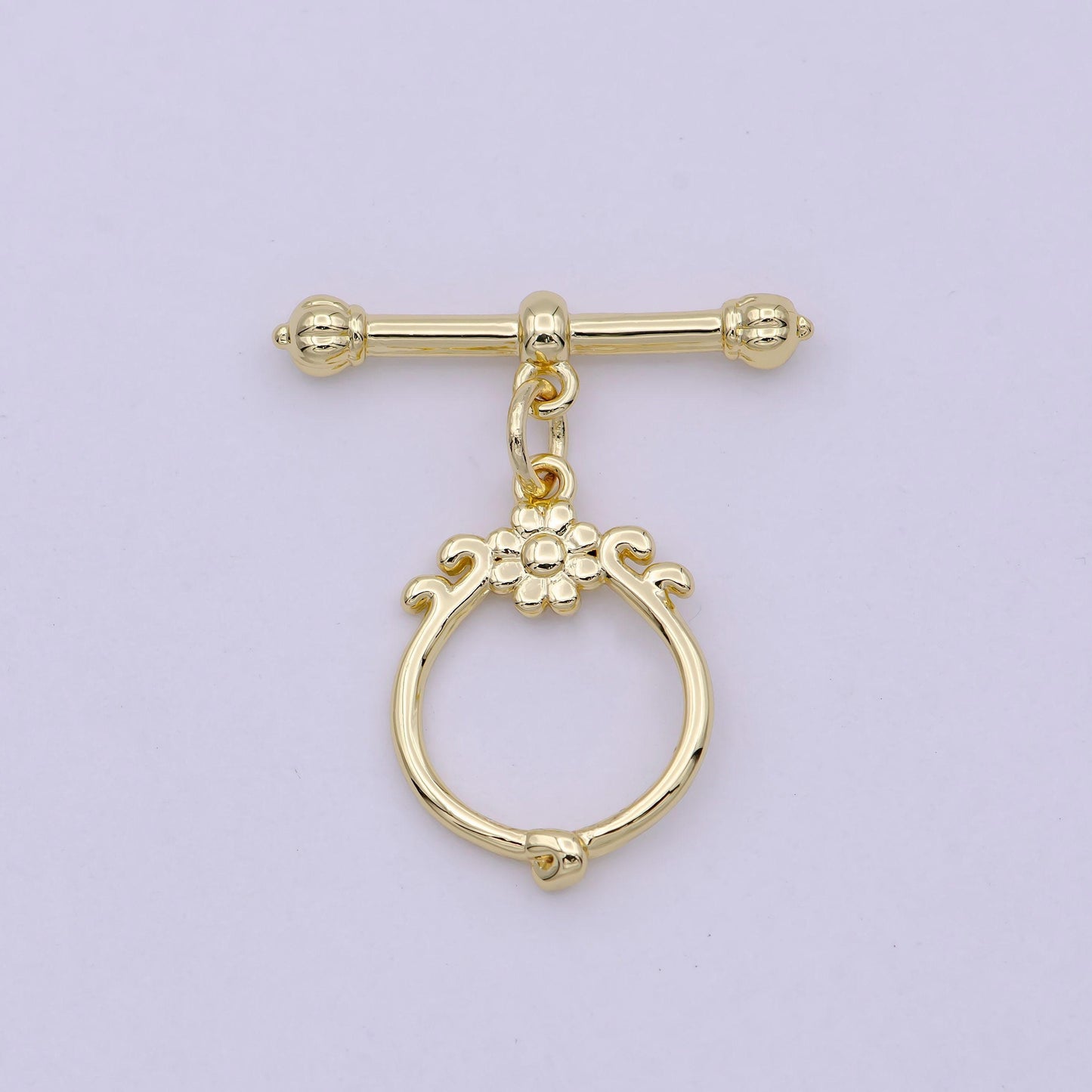 Wholesale gold toggle clasp, vintage ot clasp fancy design ot clasp bulk supply for bracelet necklace component l-627