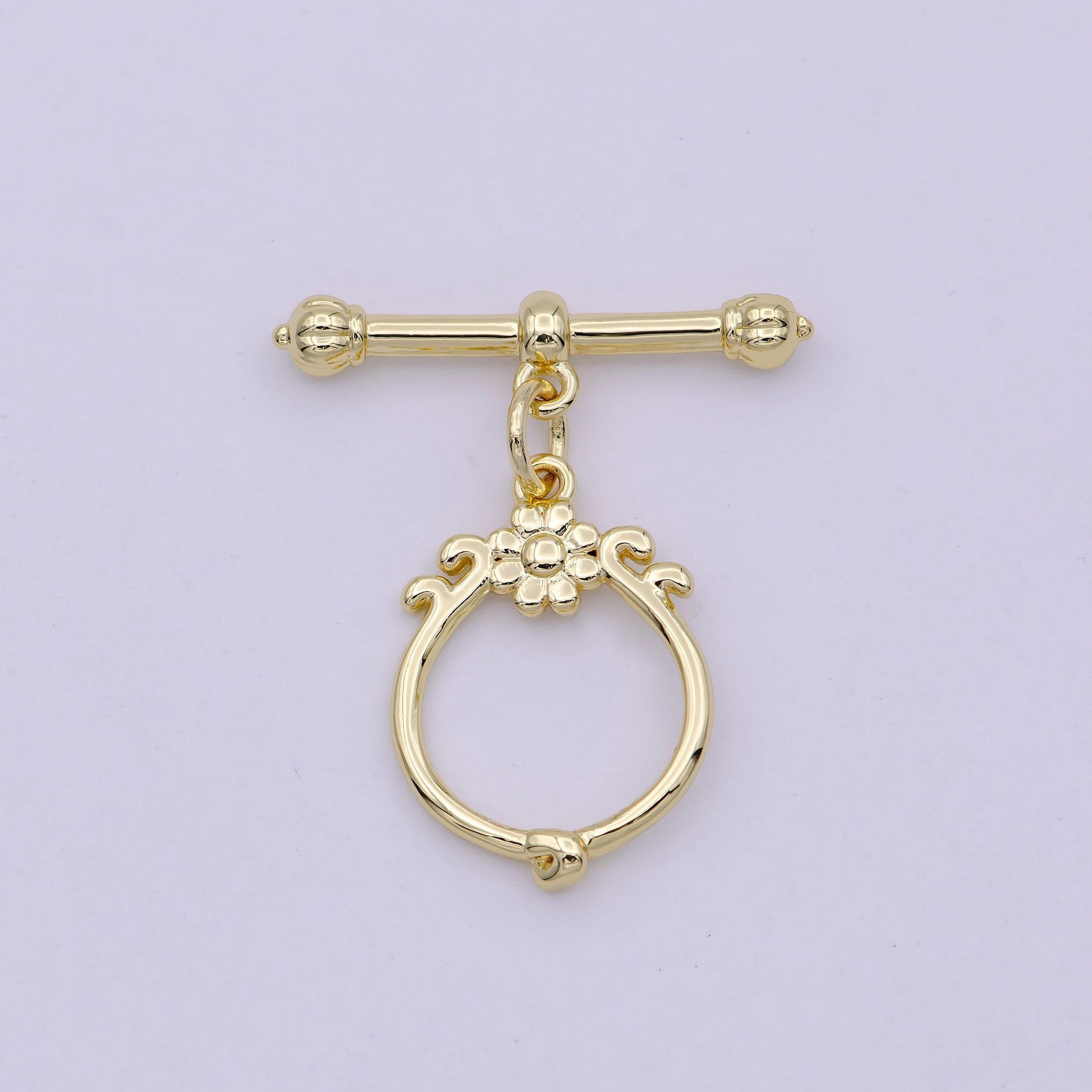 Wholesale gold toggle clasp, vintage ot clasp fancy design ot clasp bulk supply for bracelet necklace component l-627