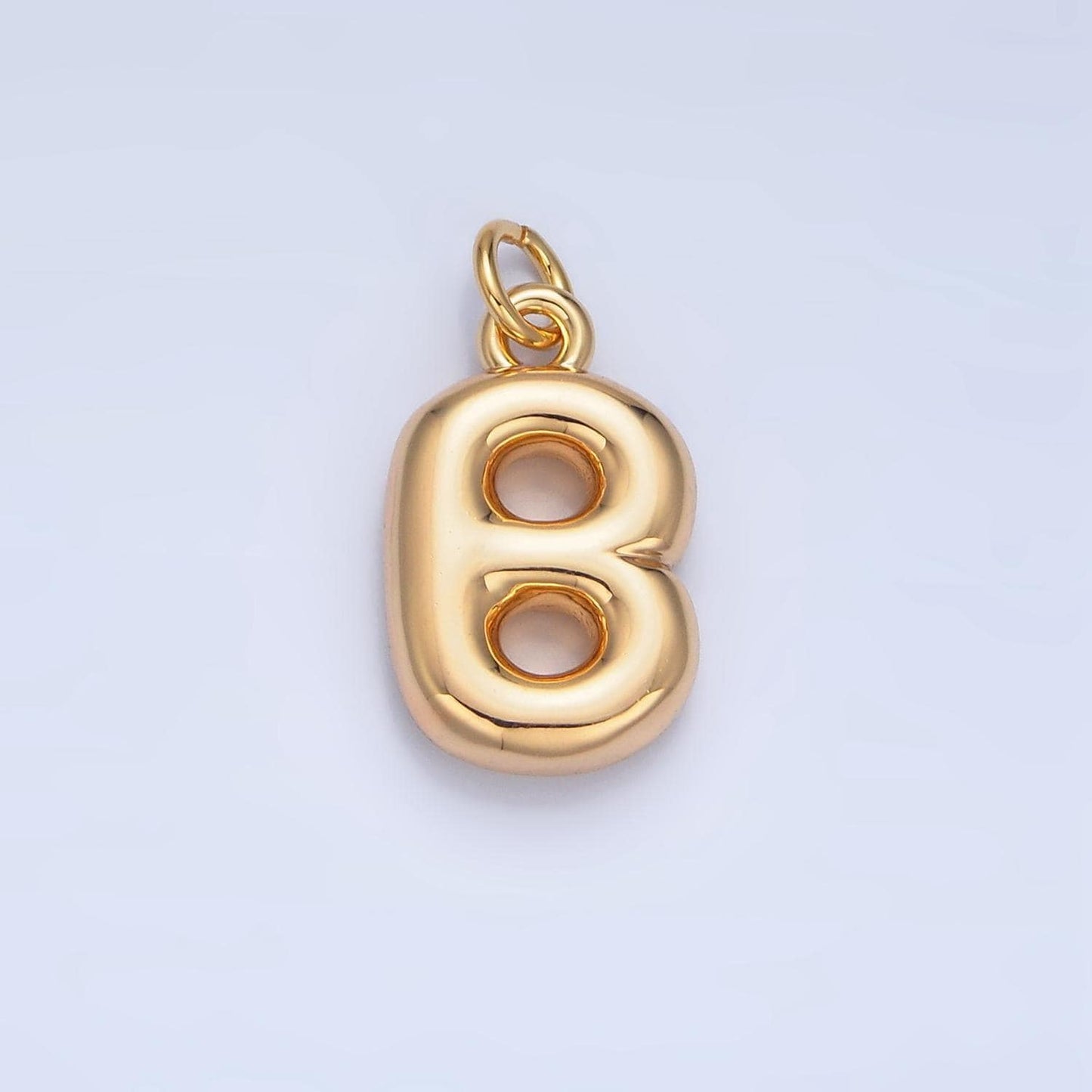 18k gold filled alphabet balloon initial charm dainty puffy letter charm necklace bubble font style necklace bracelet a1513