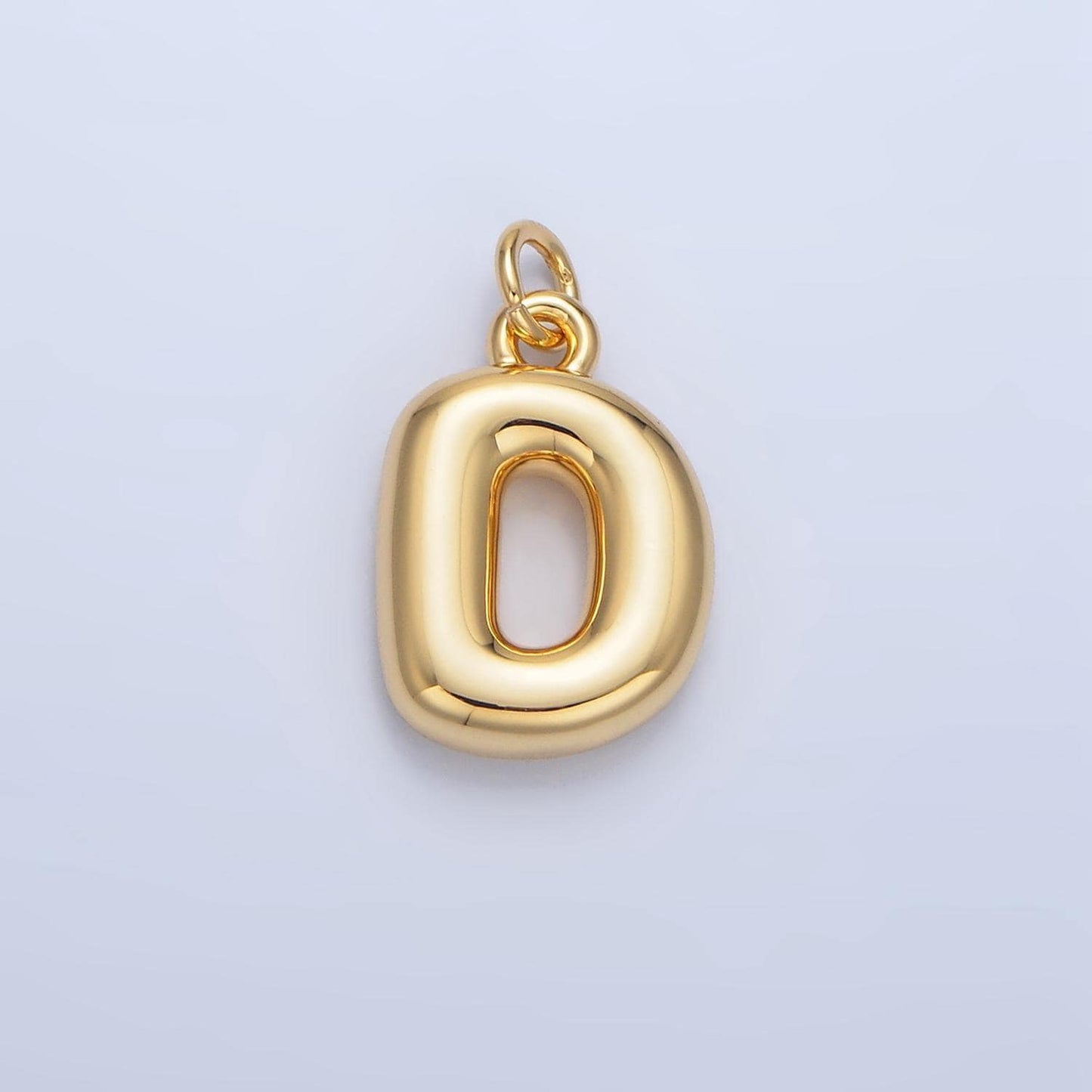 18k gold filled alphabet balloon initial charm dainty puffy letter charm necklace bubble font style necklace bracelet a1513