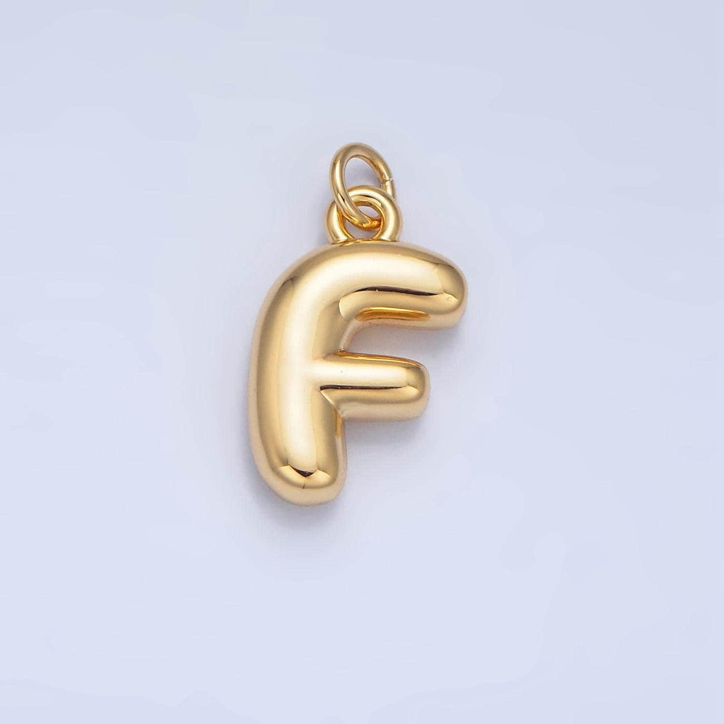 18k gold filled alphabet balloon initial charm dainty puffy letter charm necklace bubble font style necklace bracelet a1513