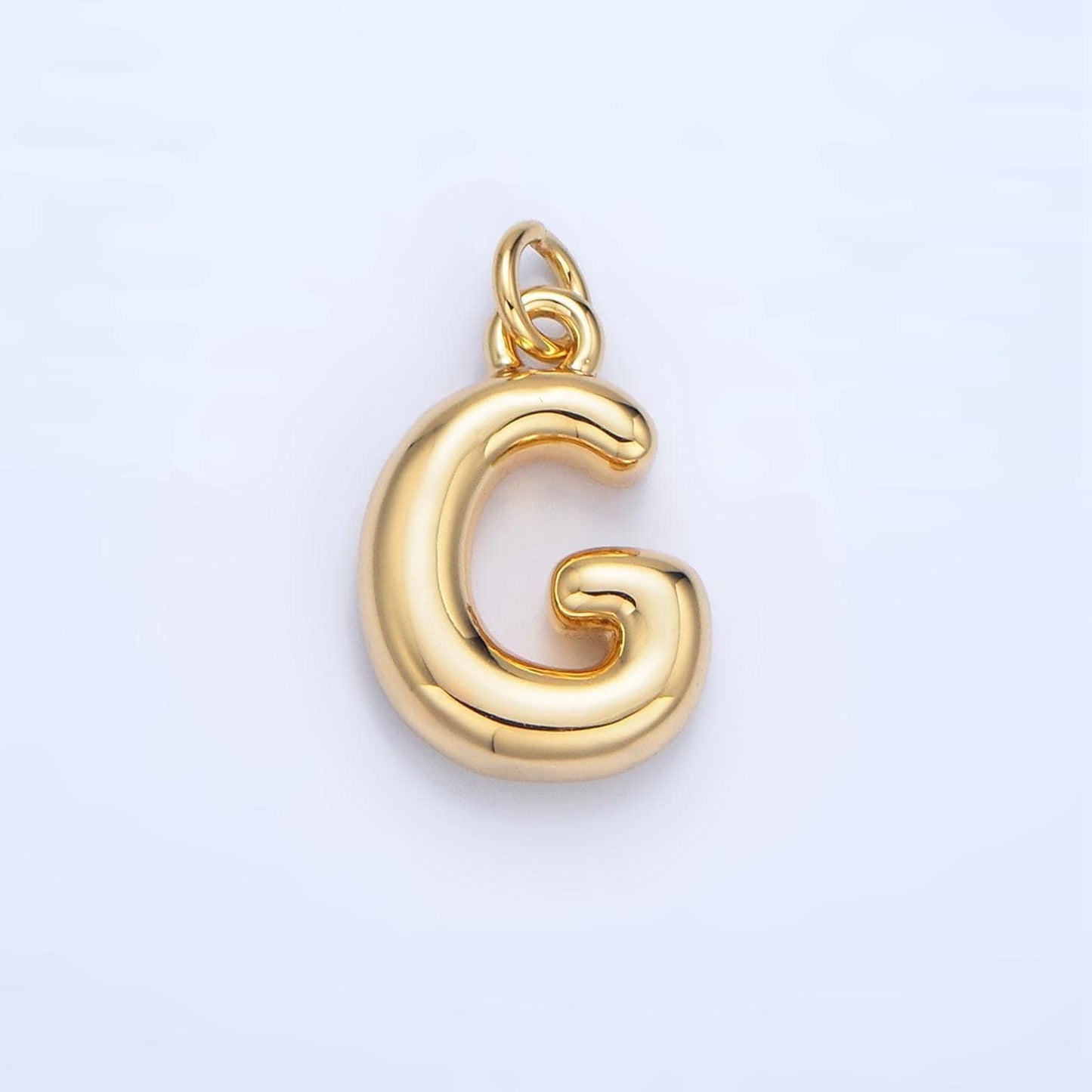 18k gold filled alphabet balloon initial charm dainty puffy letter charm necklace bubble font style necklace bracelet a1513