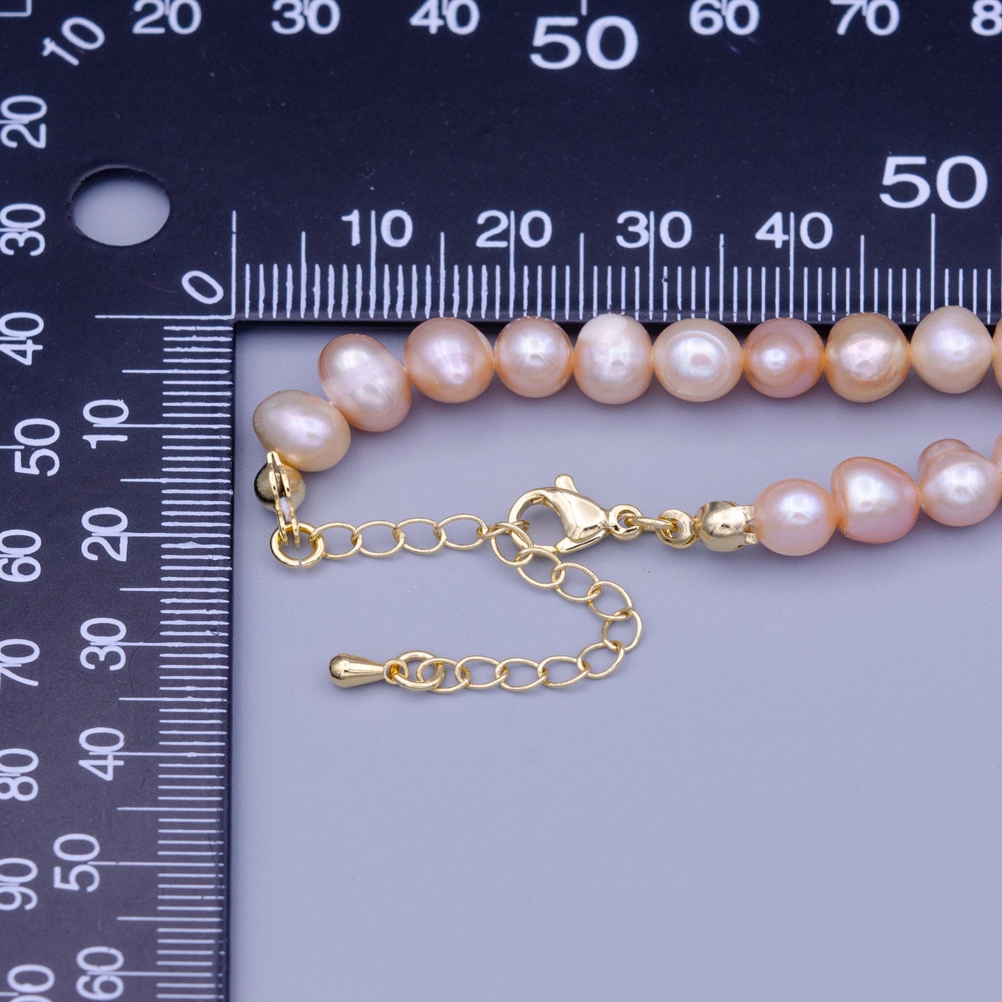 Dainty genuine blush baroque freshwater pearl choker 14.5 inch necklace real pink pearl choker june birthstone for wedding jewelry wa1451