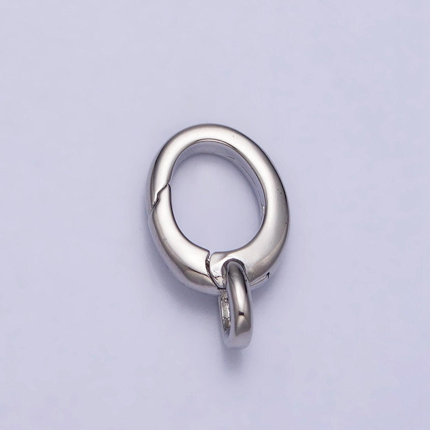 Dainty gold push in clasp, plain lobster clasp, enhancer link to charms for necklace jewelry making supply z-123