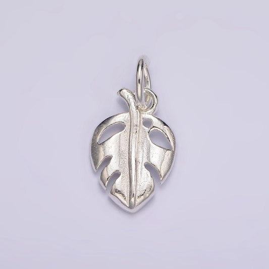 S925 silver sterling monstera plant leaf for plant lovers, charm for jewelry | sl-416