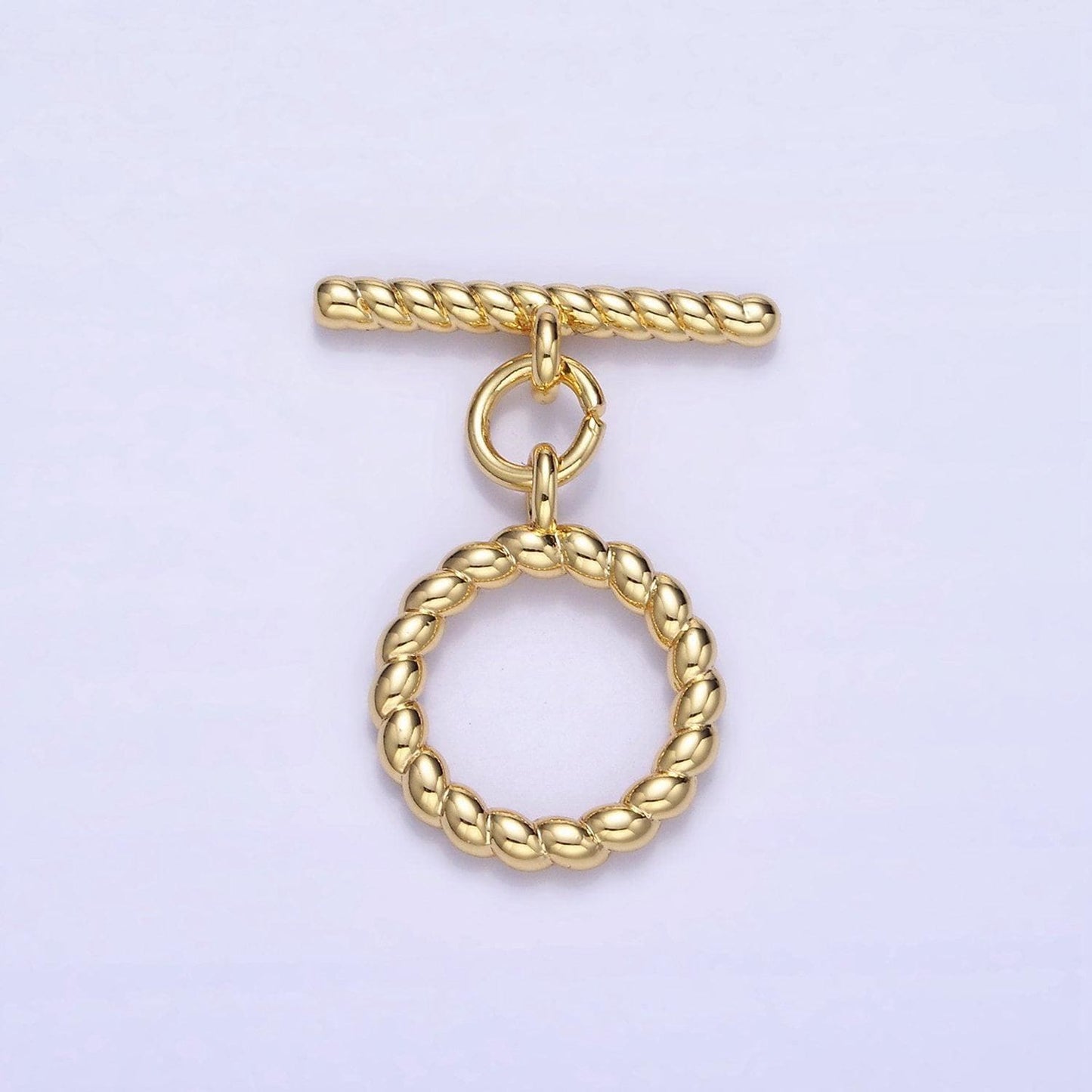 14k gold filled rope ot toggle clasps twisted end clasp for jewelry handmade making bracelet necklace bar fancy clasp z-768