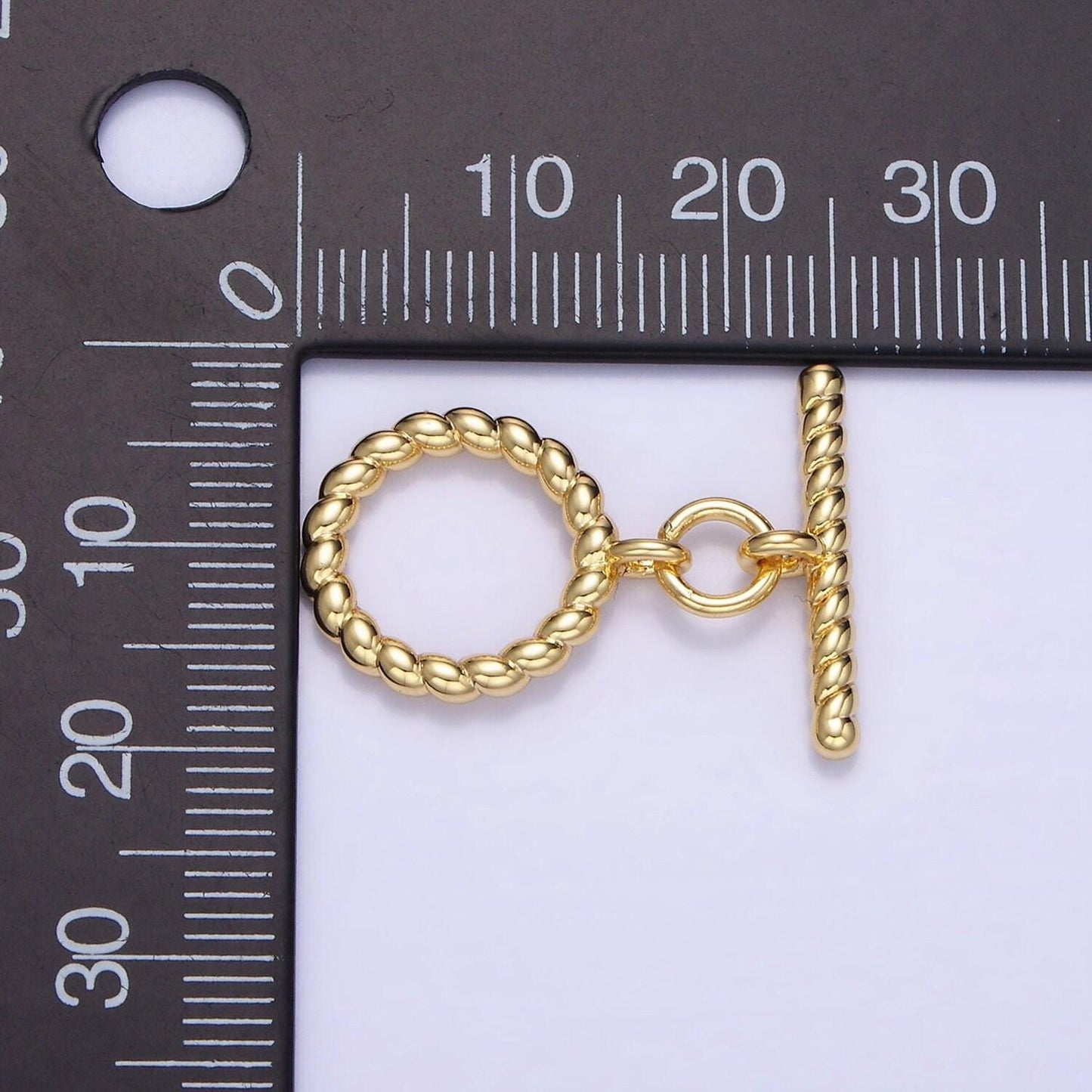 14k gold filled rope ot toggle clasps twisted end clasp for jewelry handmade making bracelet necklace bar fancy clasp z-768