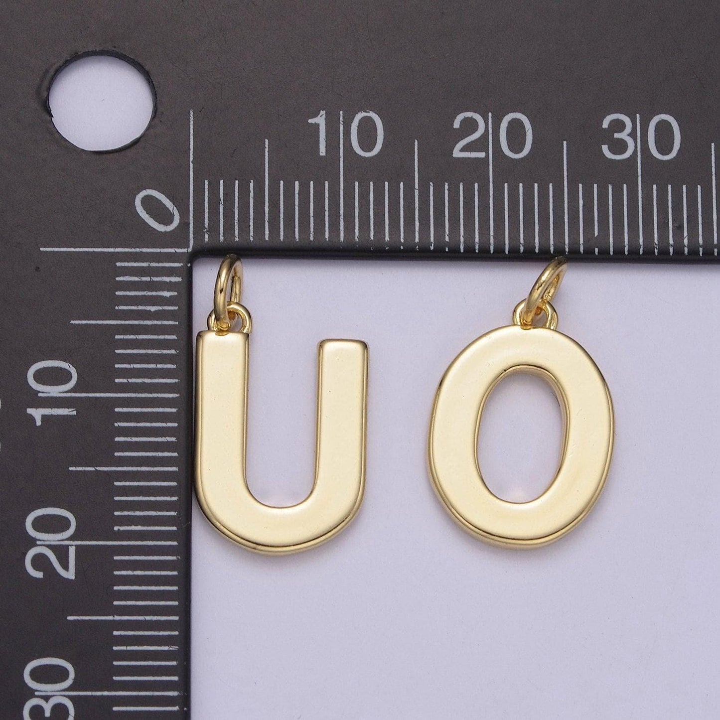 14k gold filled minimalist font initial letters pendant charm wholesale jewelry supply personalized alphabet name findings "big"