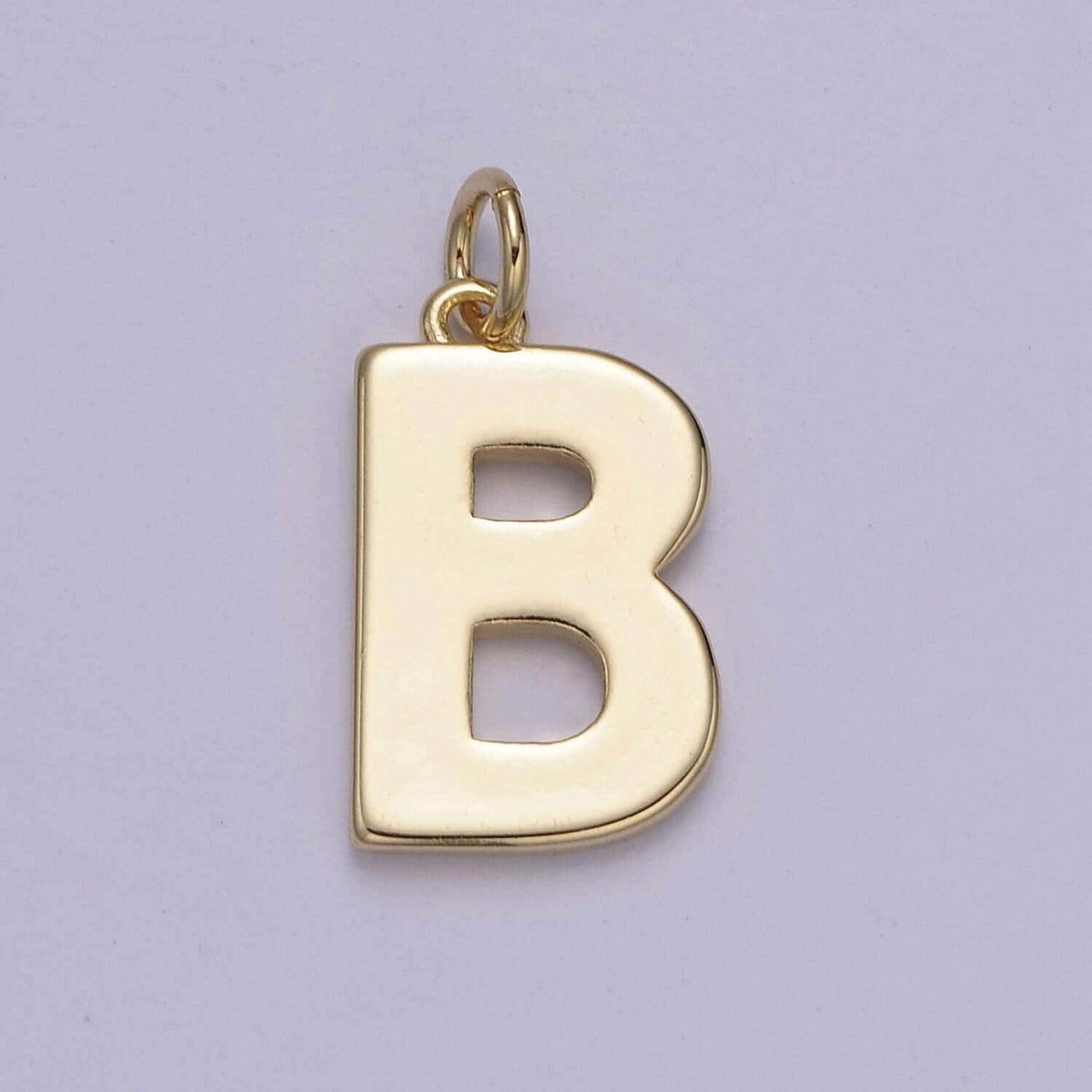 14k gold filled minimalist font initial letters pendant charm wholesale jewelry supply personalized alphabet name findings "big"
