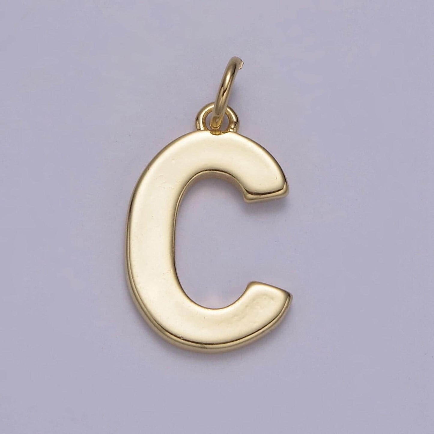 14k gold filled minimalist font initial letters pendant charm wholesale jewelry supply personalized alphabet name findings "big"