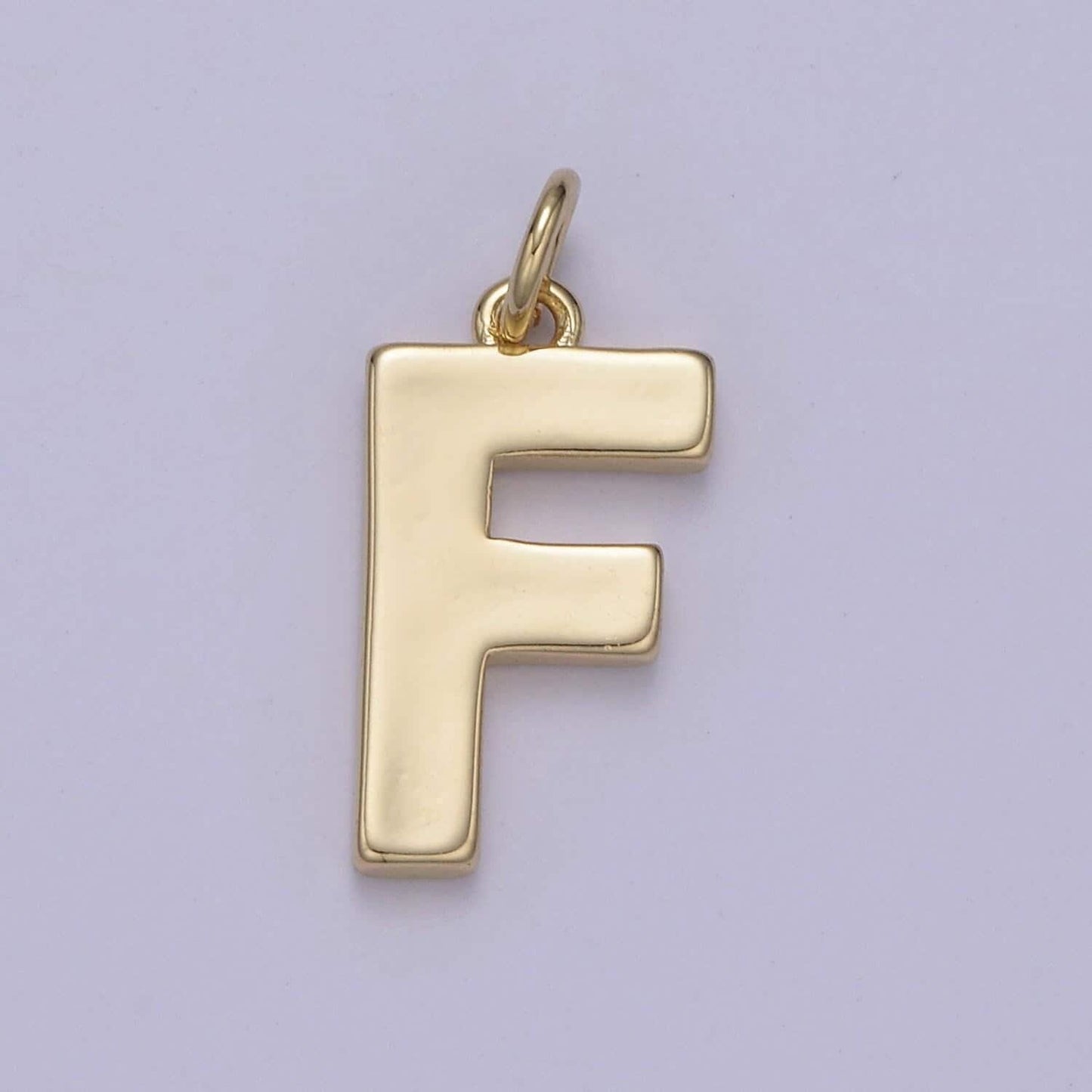 14k gold filled minimalist font initial letters pendant charm wholesale jewelry supply personalized alphabet name findings "big"