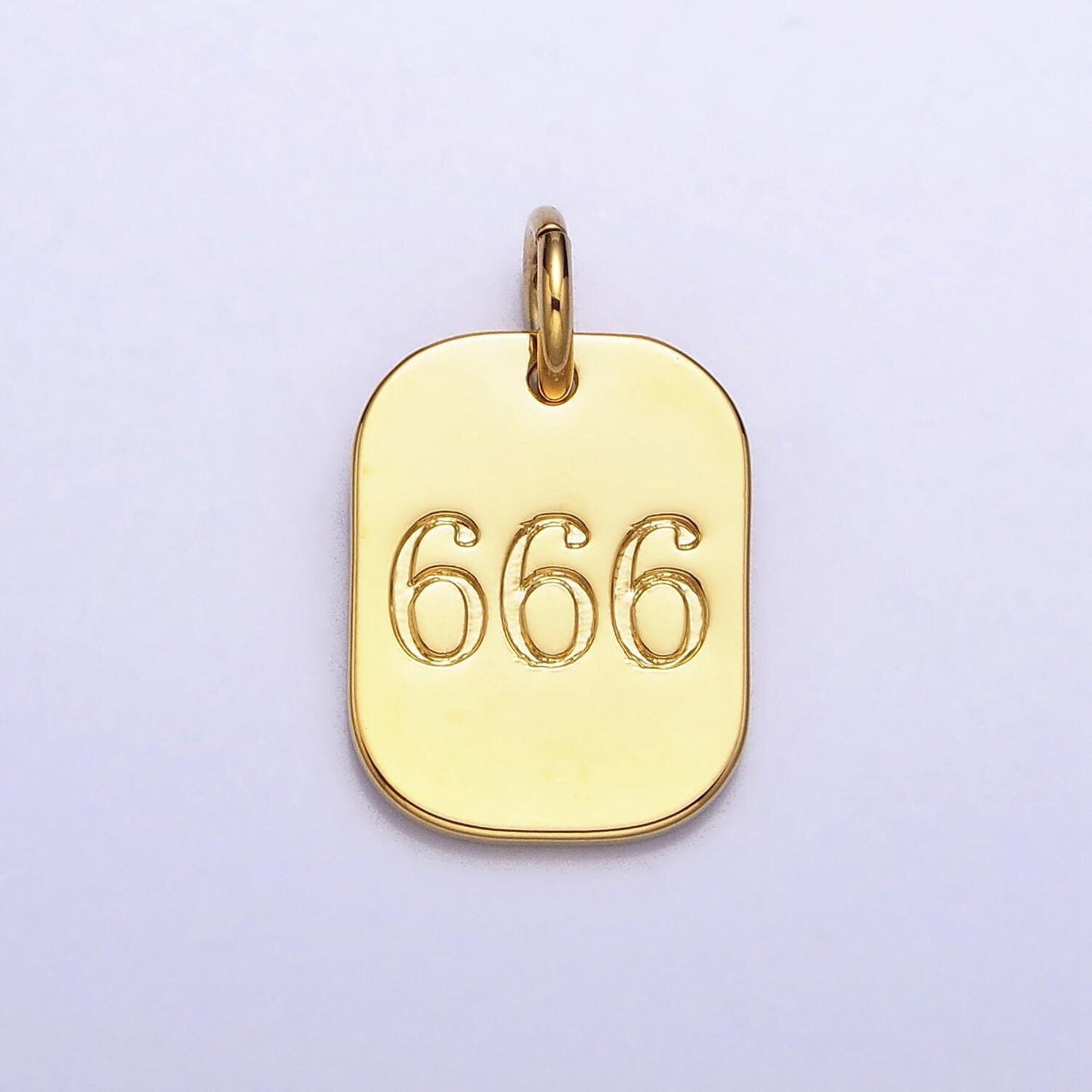 Dainty gold filled angel number charm mini tag lucky number for necklace bracelet component personalized jewelry ad093