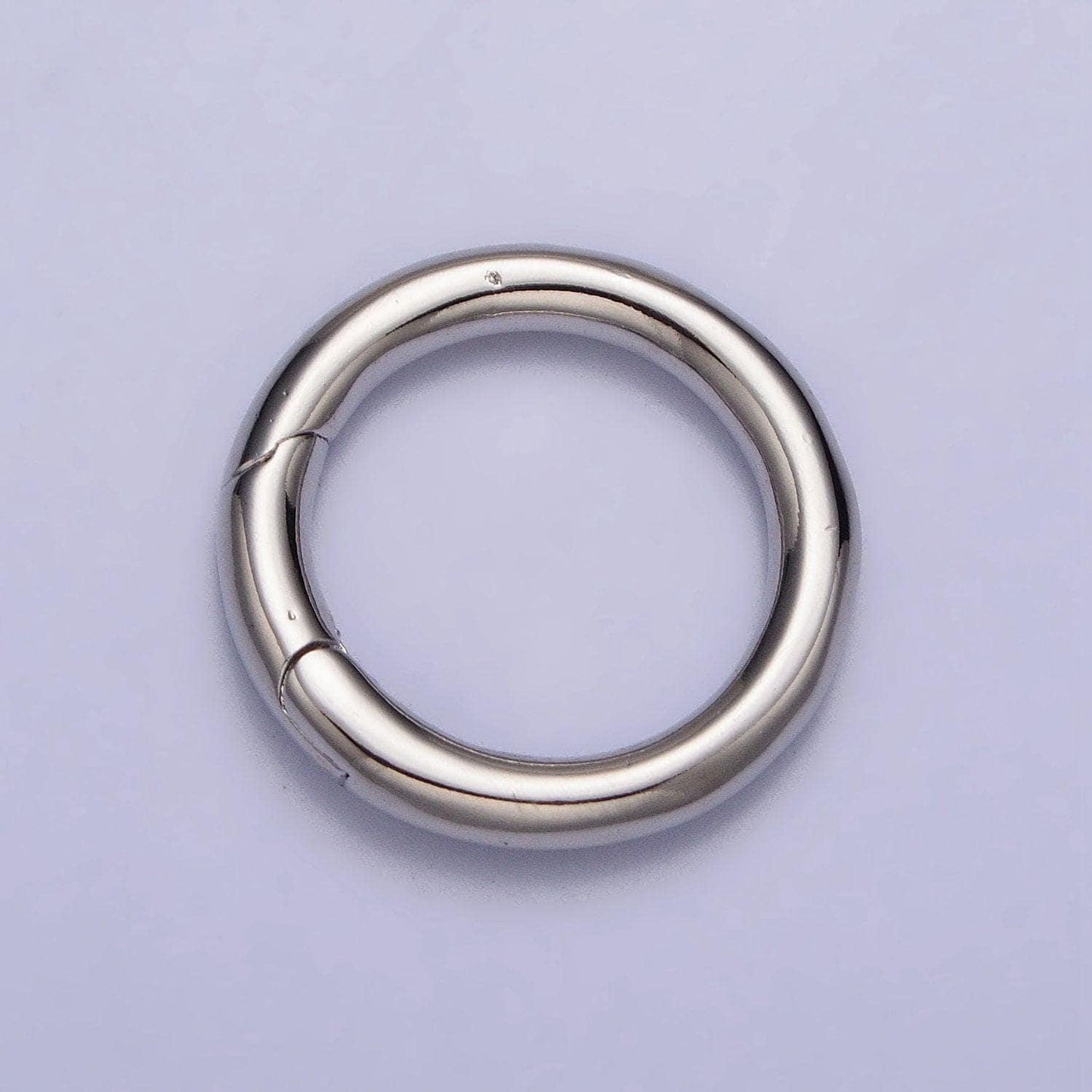 Dainty push gate ring 14k gold filled clasp charm holder spring closure chain connector pendant enhancer bail for jewelry making supply z137