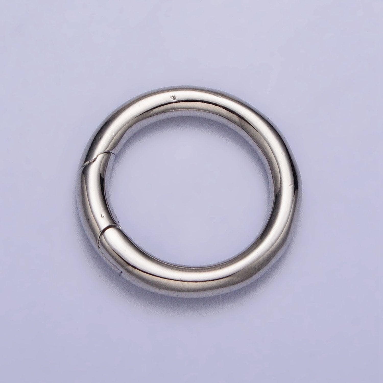 Dainty push gate ring 14k gold filled clasp charm holder spring closure chain connector pendant enhancer bail for jewelry making supply z137