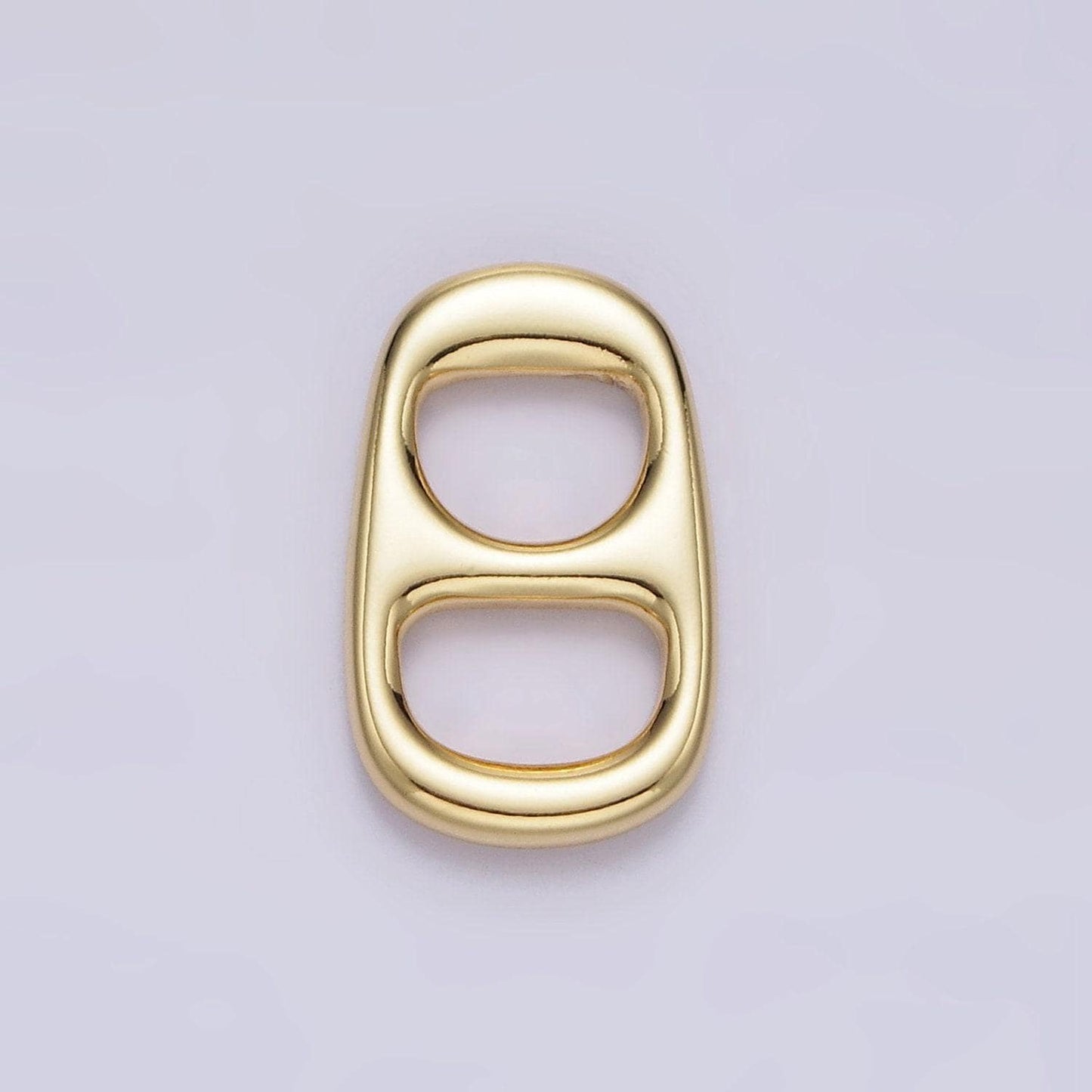 Mini soda pop pull charm gold filled can tab pendant charm c-584