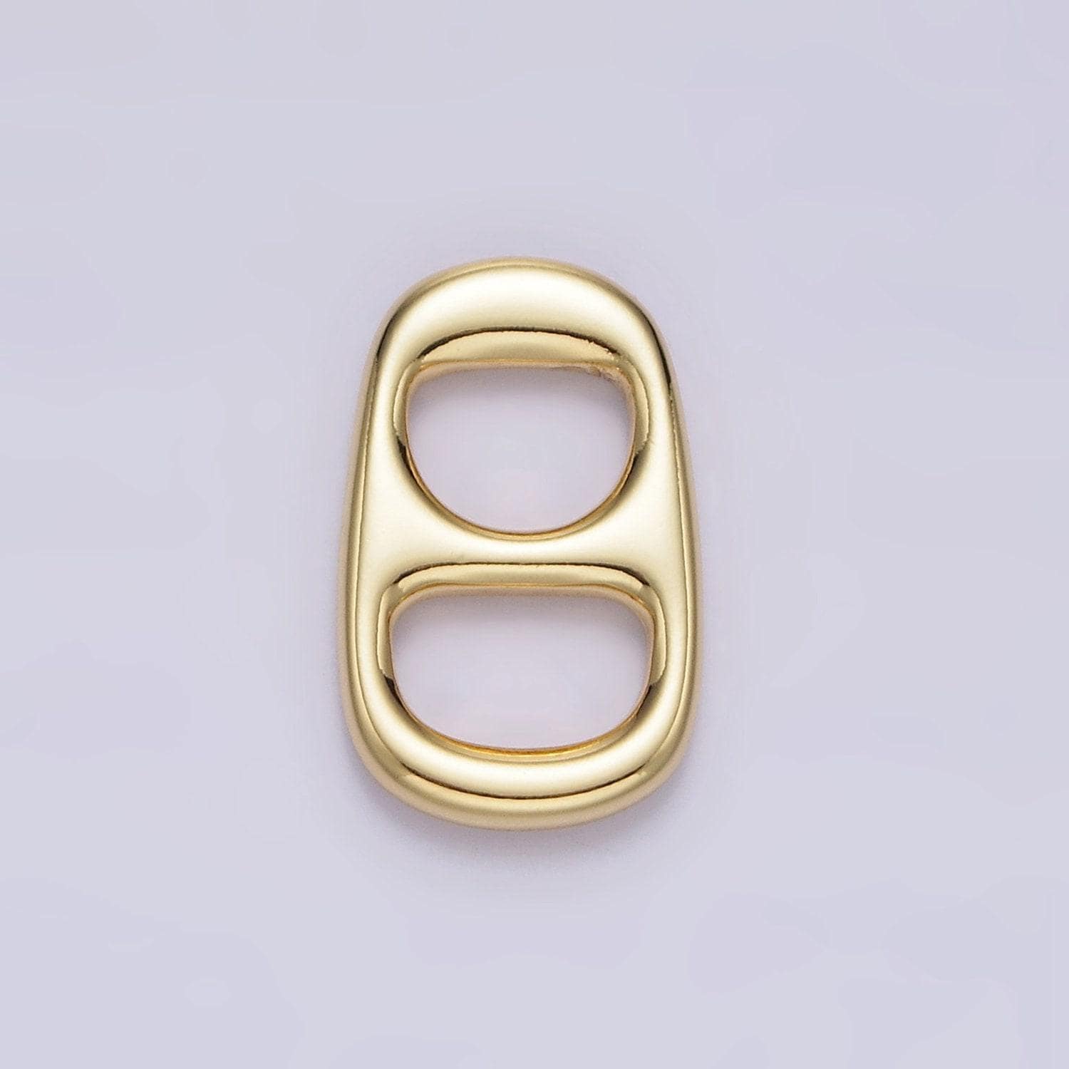 Mini soda pop pull charm gold filled can tab pendant charm c-584