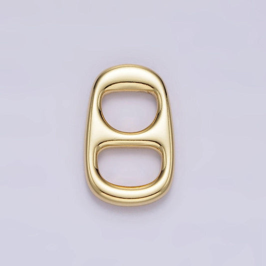 Mini soda pop pull charm gold filled can tab pendant charm c-584