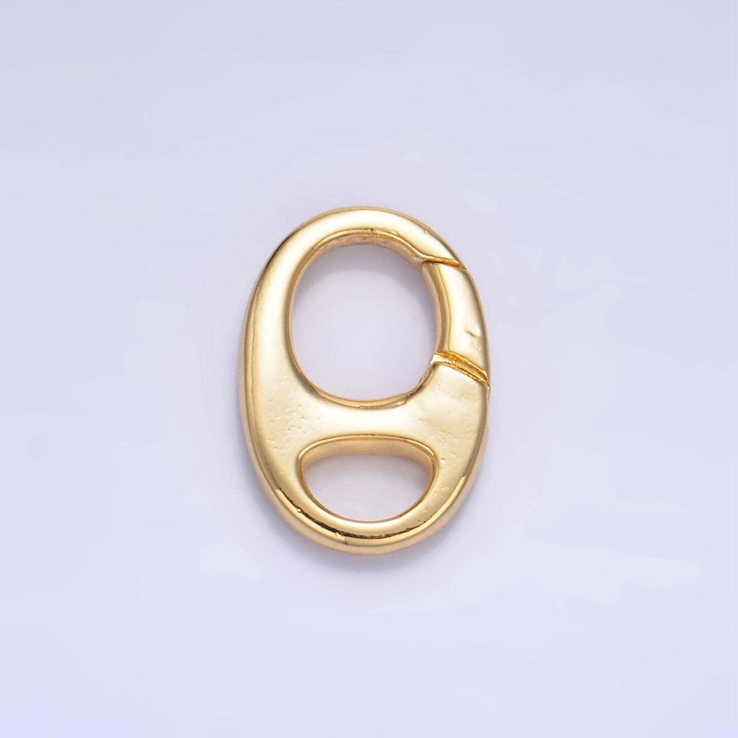 24k gold filled spring gate ring clasp multi purpose use for charm holder good for purse, bracelet or necklace jewelry making supply z1002