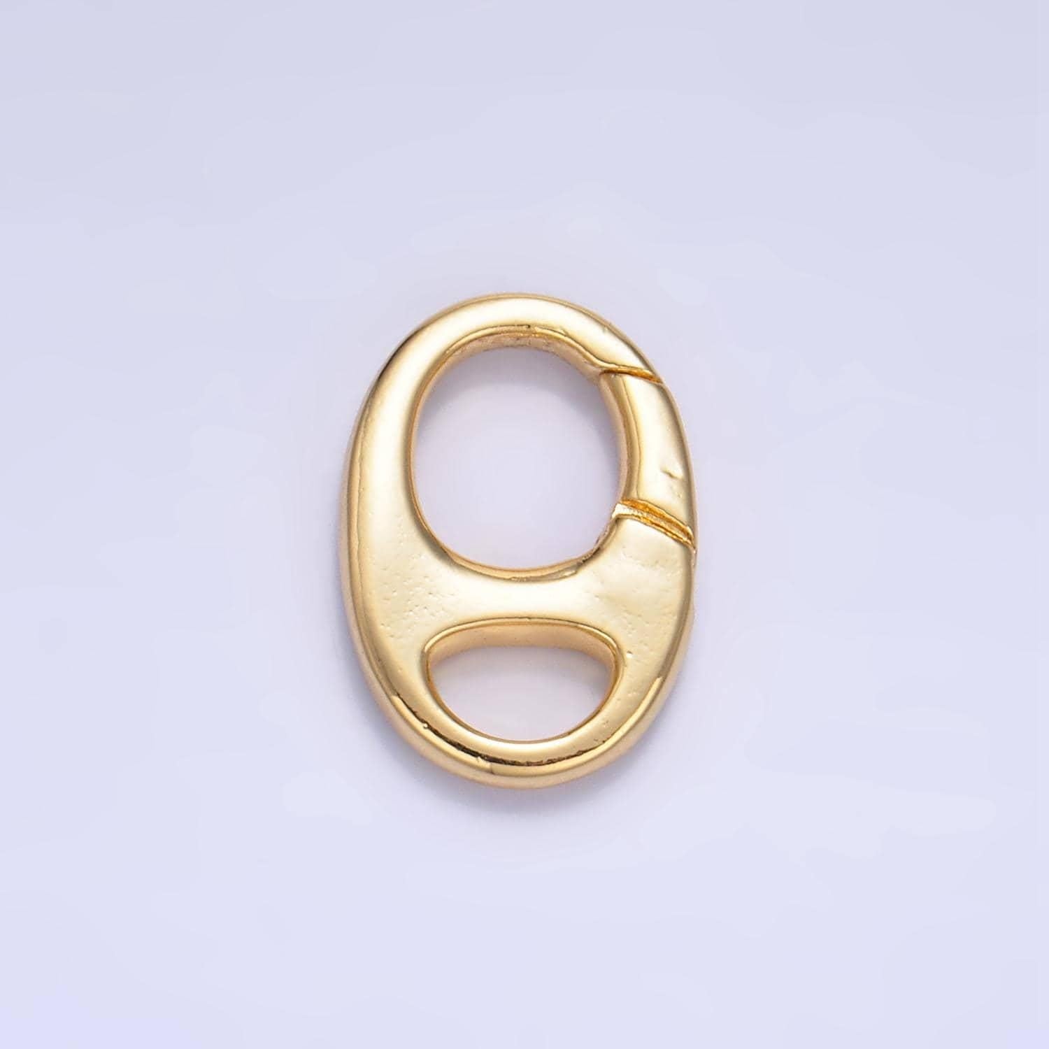24k gold filled spring gate ring clasp multi purpose use for charm holder good for purse, bracelet or necklace jewelry making supply z1002