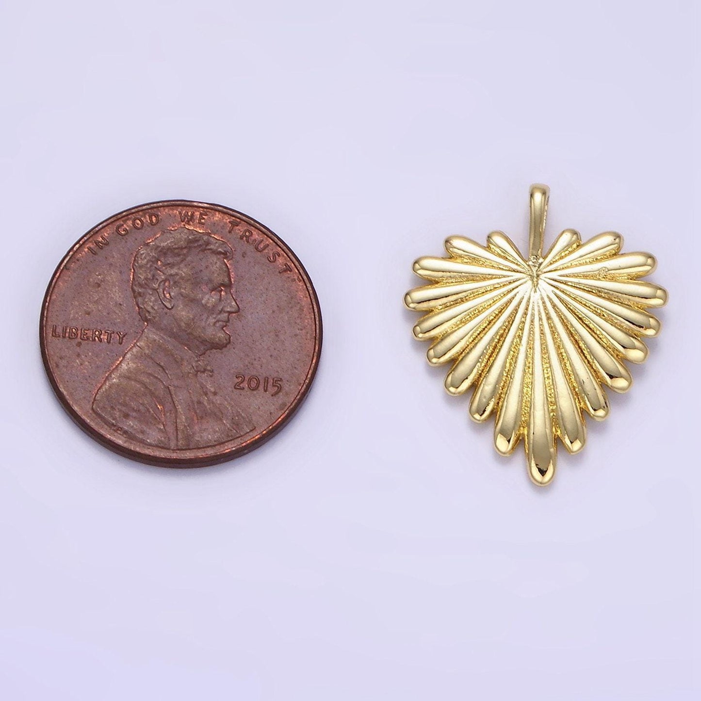 Gold heart charms 24k gold filled heart pendant radiant love charm for bracelet necklace diy jewelry making supply aa1338