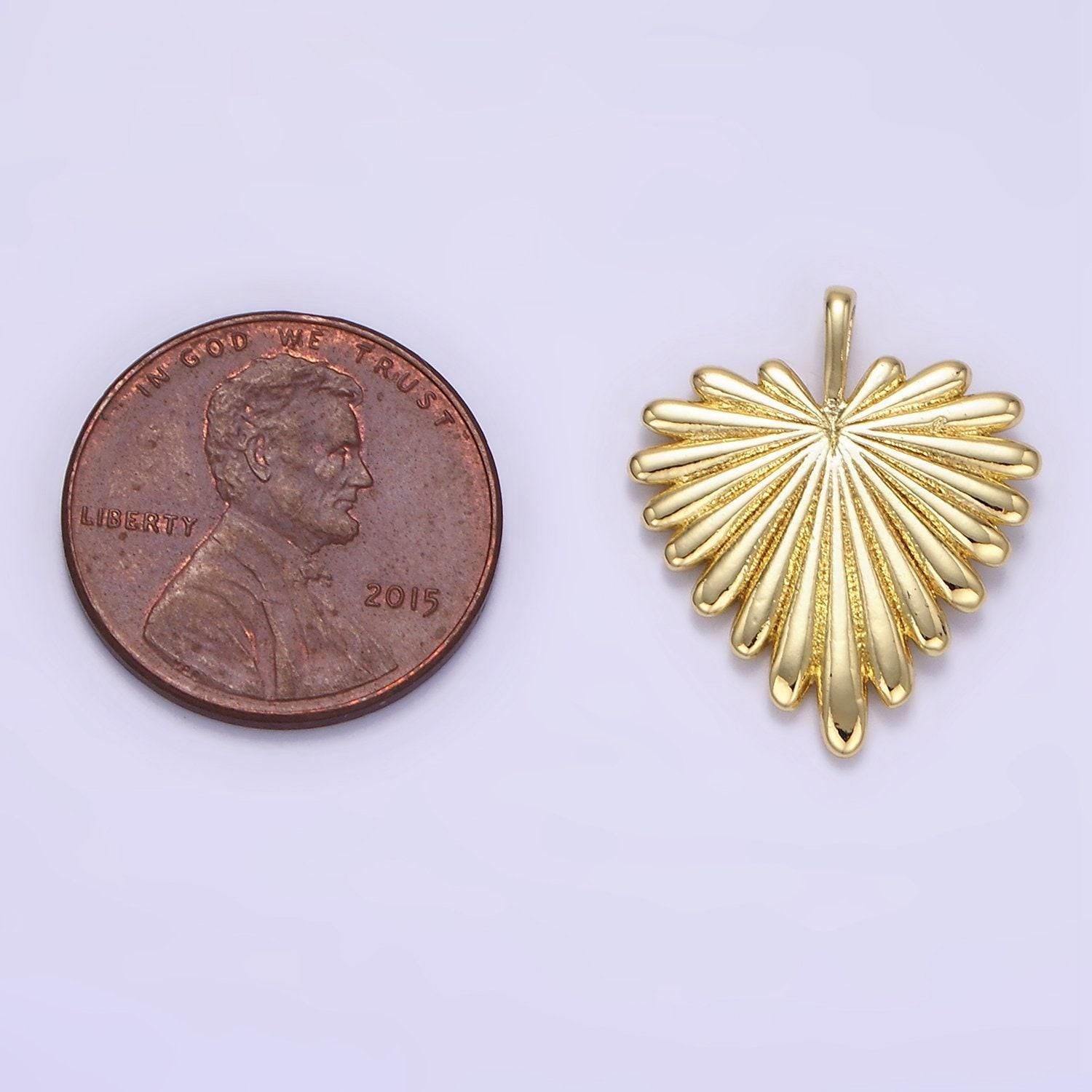 Gold heart charms 24k gold filled heart pendant radiant love charm for bracelet necklace diy jewelry making supply aa1338