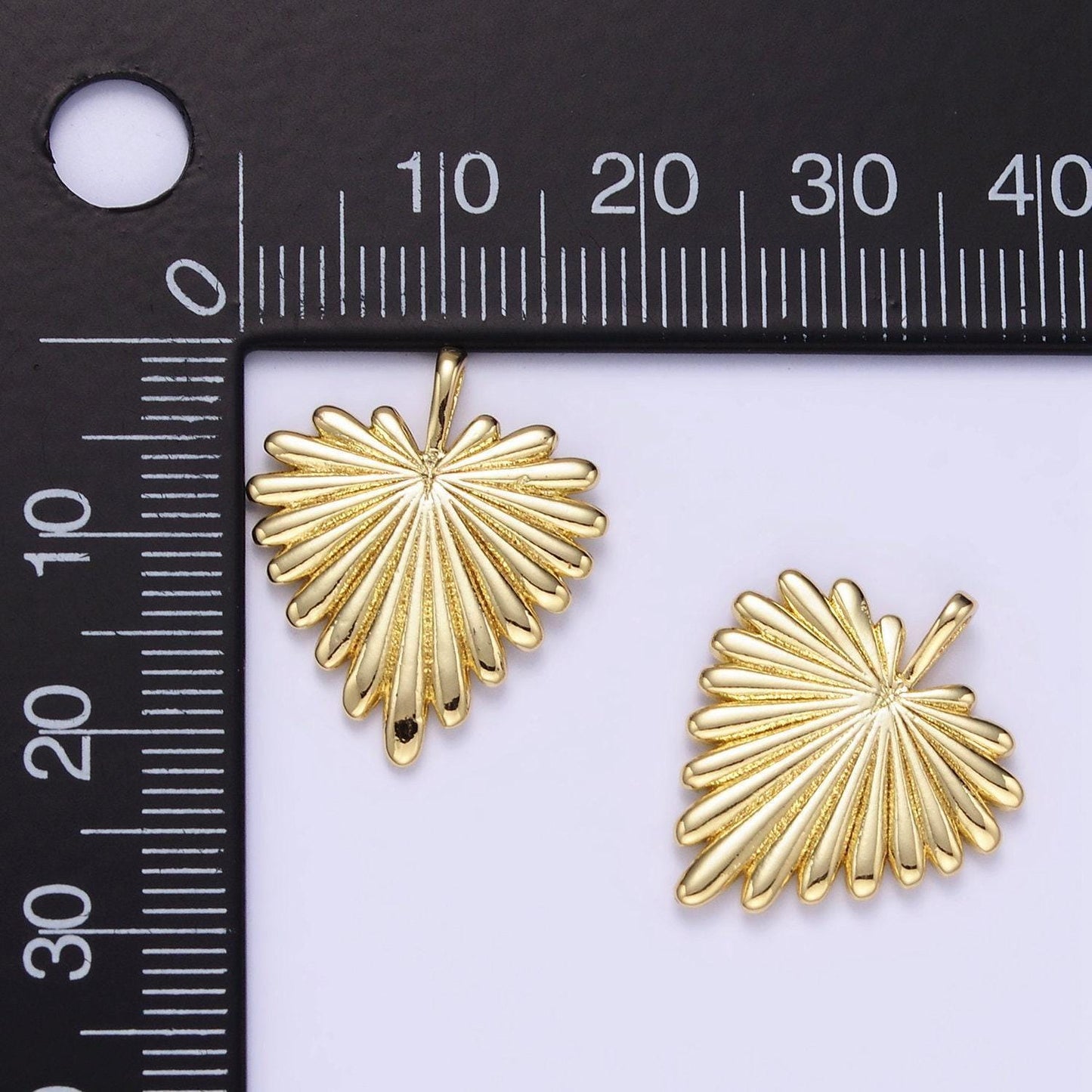 Gold heart charms 24k gold filled heart pendant radiant love charm for bracelet necklace diy jewelry making supply aa1338
