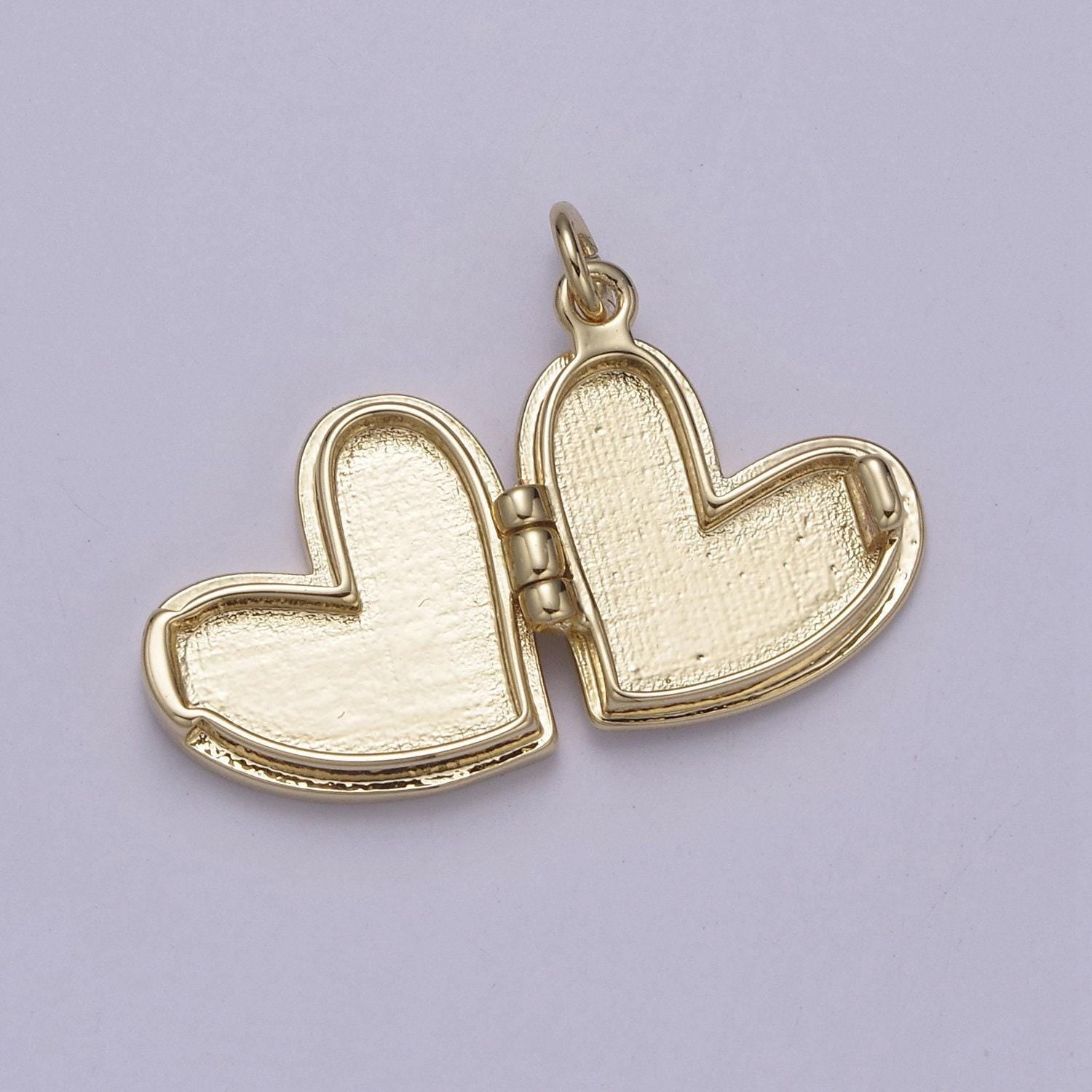 Dainty pearl locket charm necklace 14k gold filled heart locket for personalized photo necklace pendant • pearl jewelry w-193
