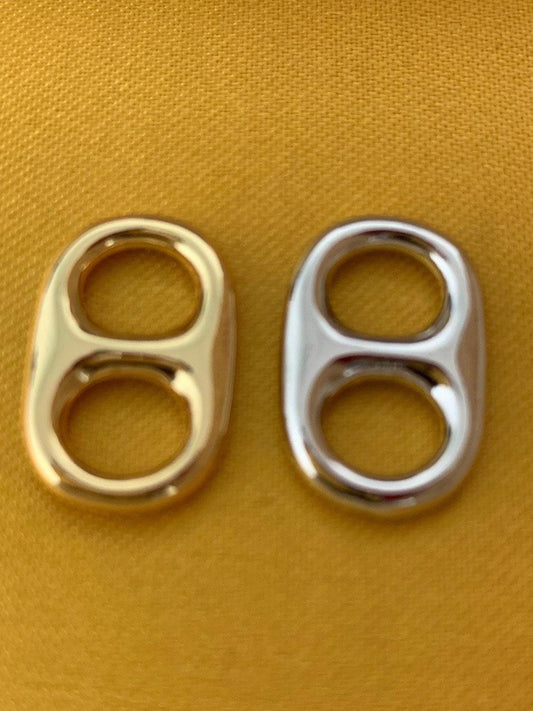 Soda pop pull charm , white goldfilled can tab pendant charm,d-215, d-499