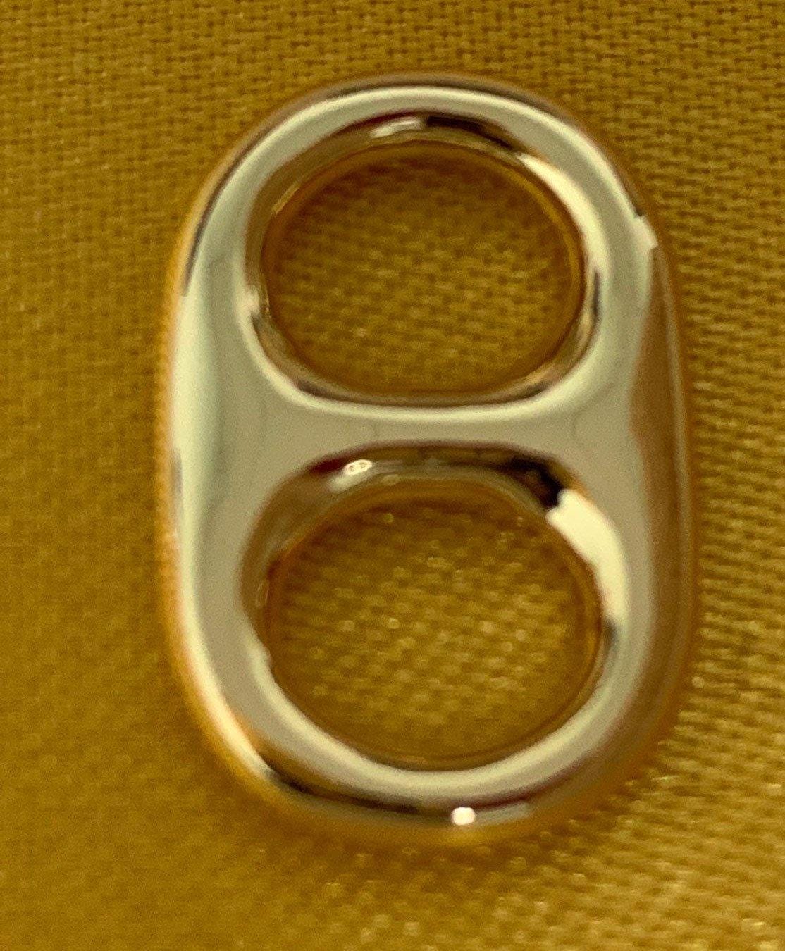 Soda pop pull charm , white goldfilled can tab pendant charm,d-215, d-499
