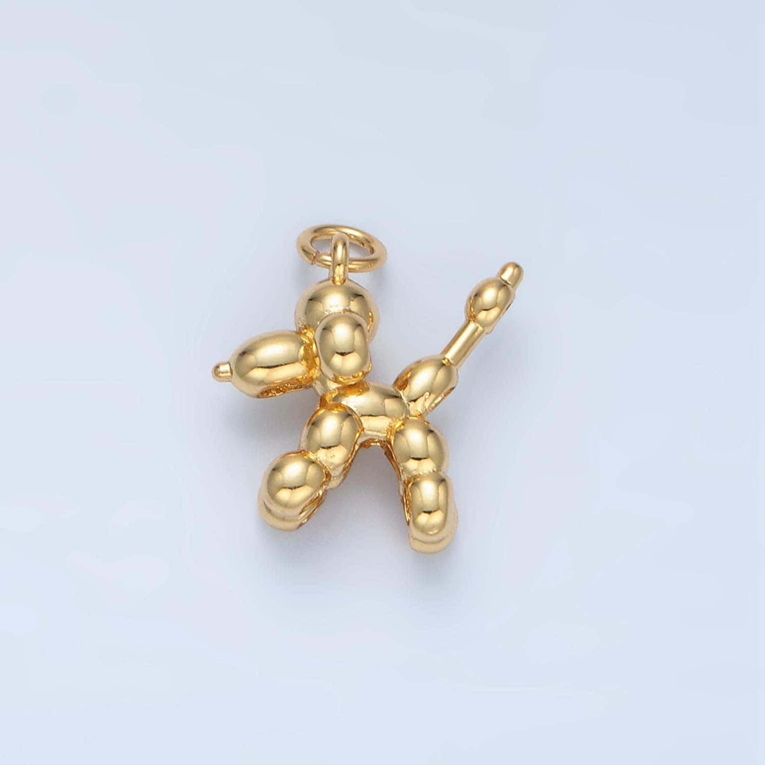 Mini gold poodle pendant tiny dog charm puppy animal charm diy jewelry ag480