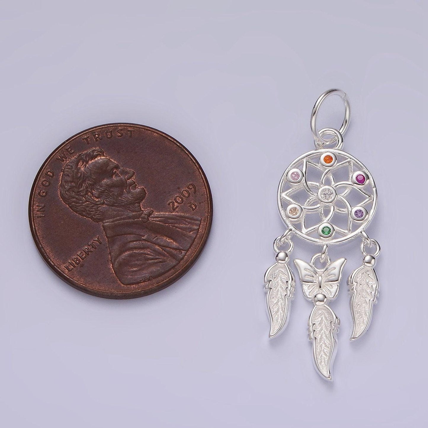 Sterling silver dream catcher charm pendant s925 feather bohemian necklace bracelet talisman earring dream jewelry boho inspired sl431