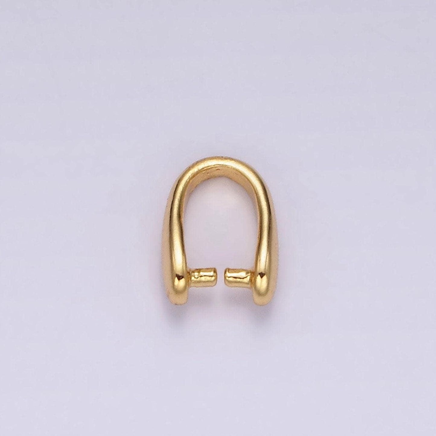14k gold filled 9mm snap bail minimalist jewelry findings supply | z584