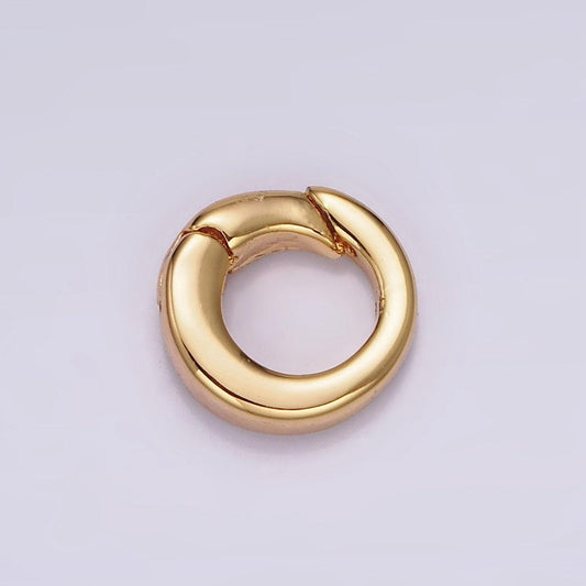 18k gold filled push gate ring charm holder bail for charm jewelry kit supplies for diy jewelry making | z492 - z497