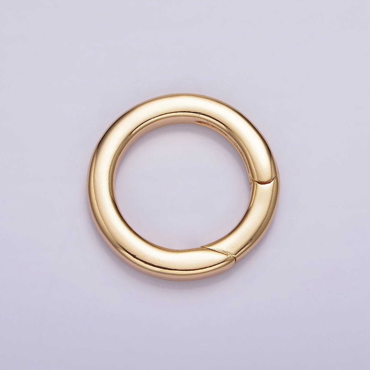 18k gold filled push gate ring charm holder bail for charm jewelry kit supplies for diy jewelry making | z492 - z497