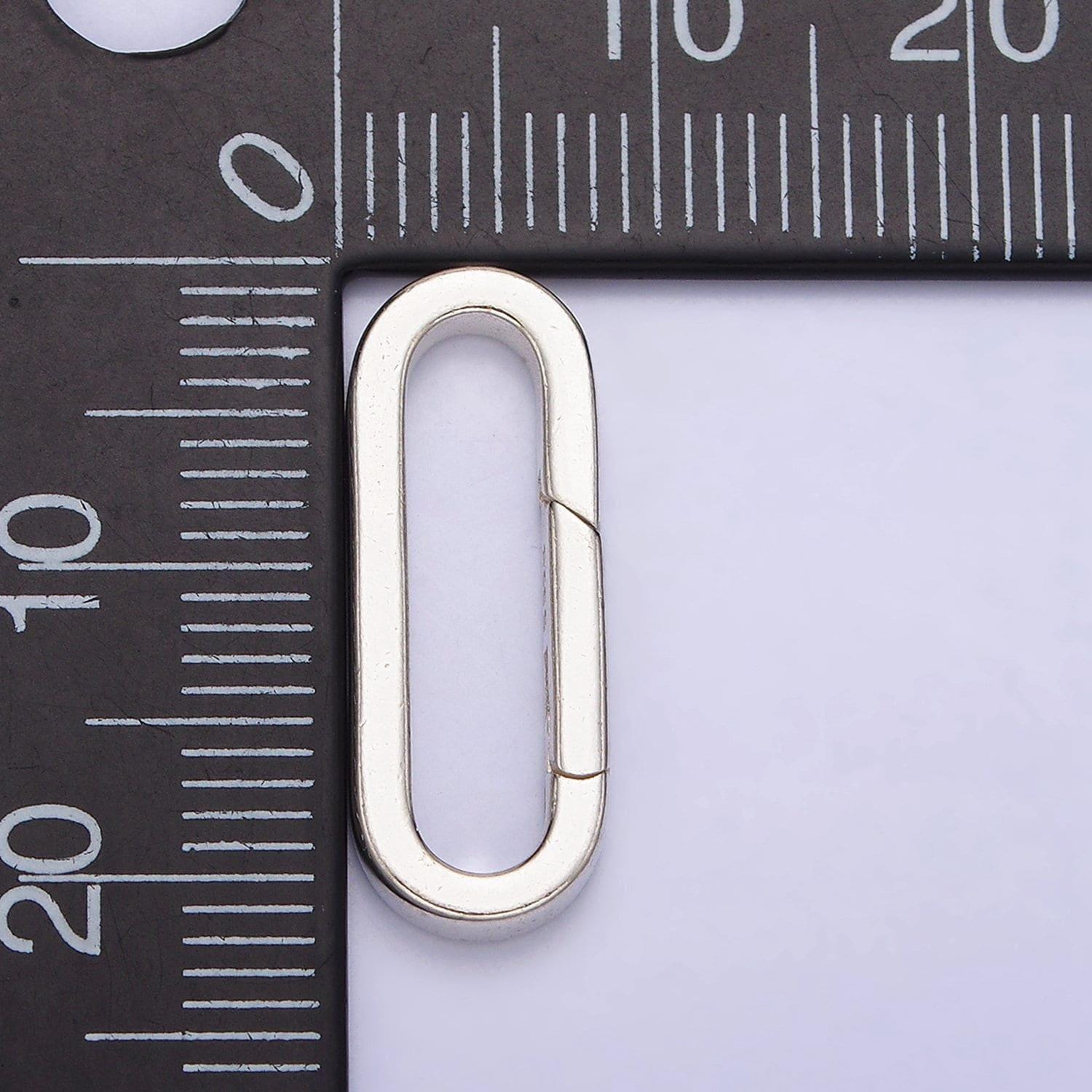 S925 sterling silver push in oval clasp for charm holder clasp pendants, 21.2x8.2mm, clasp enhancer necklace component sl-294