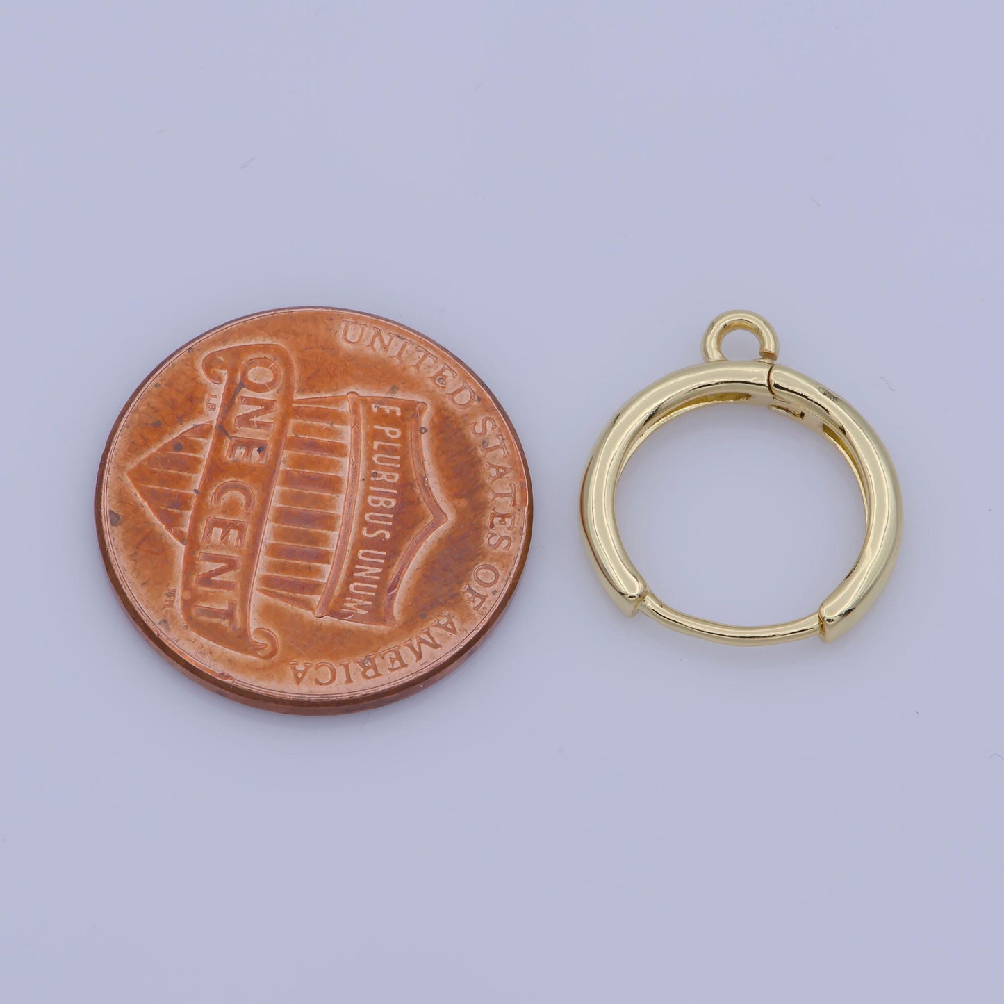1pair 14 mm dainty gold filled huggie w/open link lever back hoop earring making, nickel & lead free for earring charm making findings,k-350