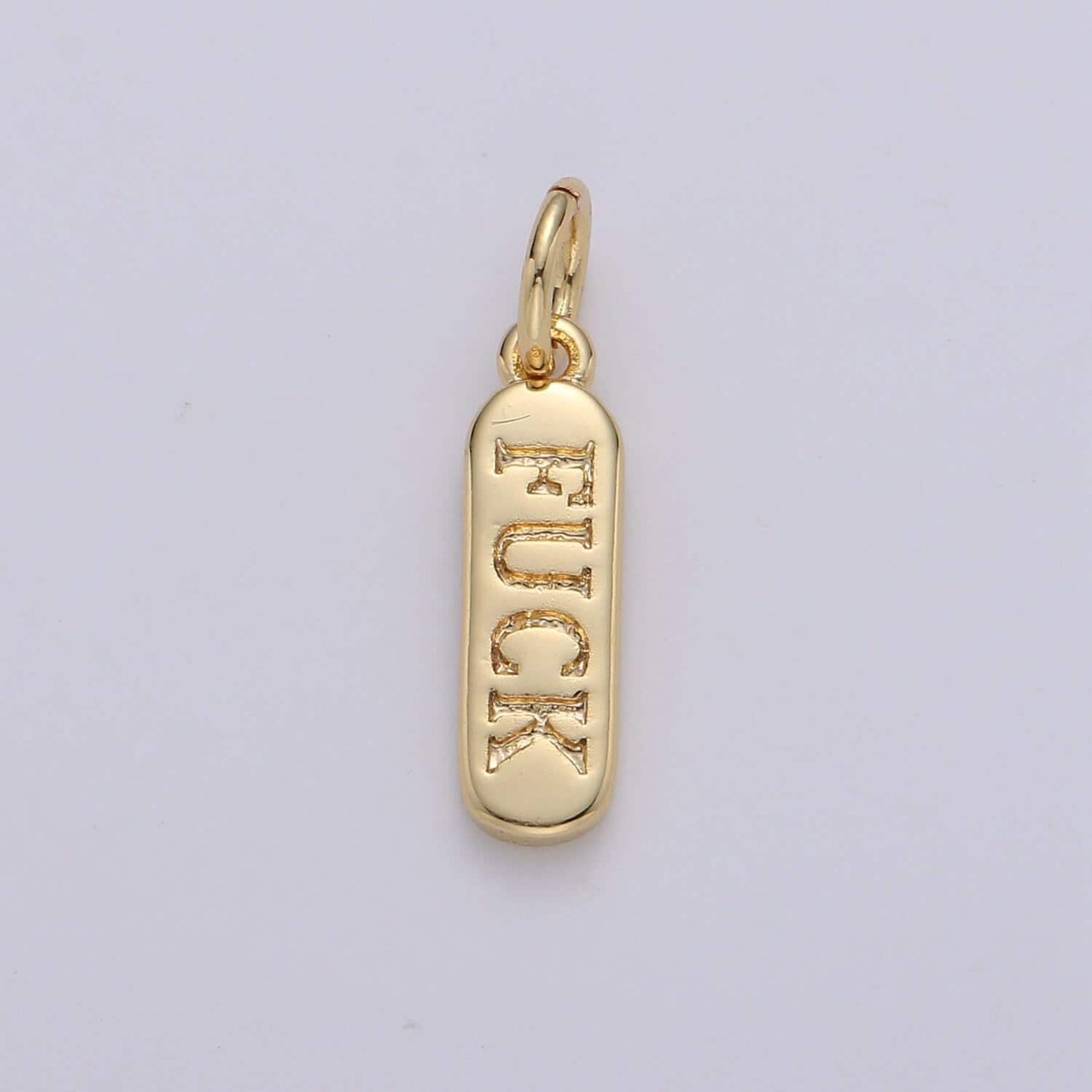 Dainty gold pill bar charm word love mom hope happy chill charm 14k gold filed charm for bracelet earring necklace d323-d330, d747